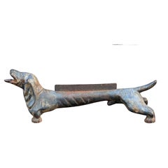 Antique Heavy Cast Iron Dachshund Weiner Dog Boot Scraper