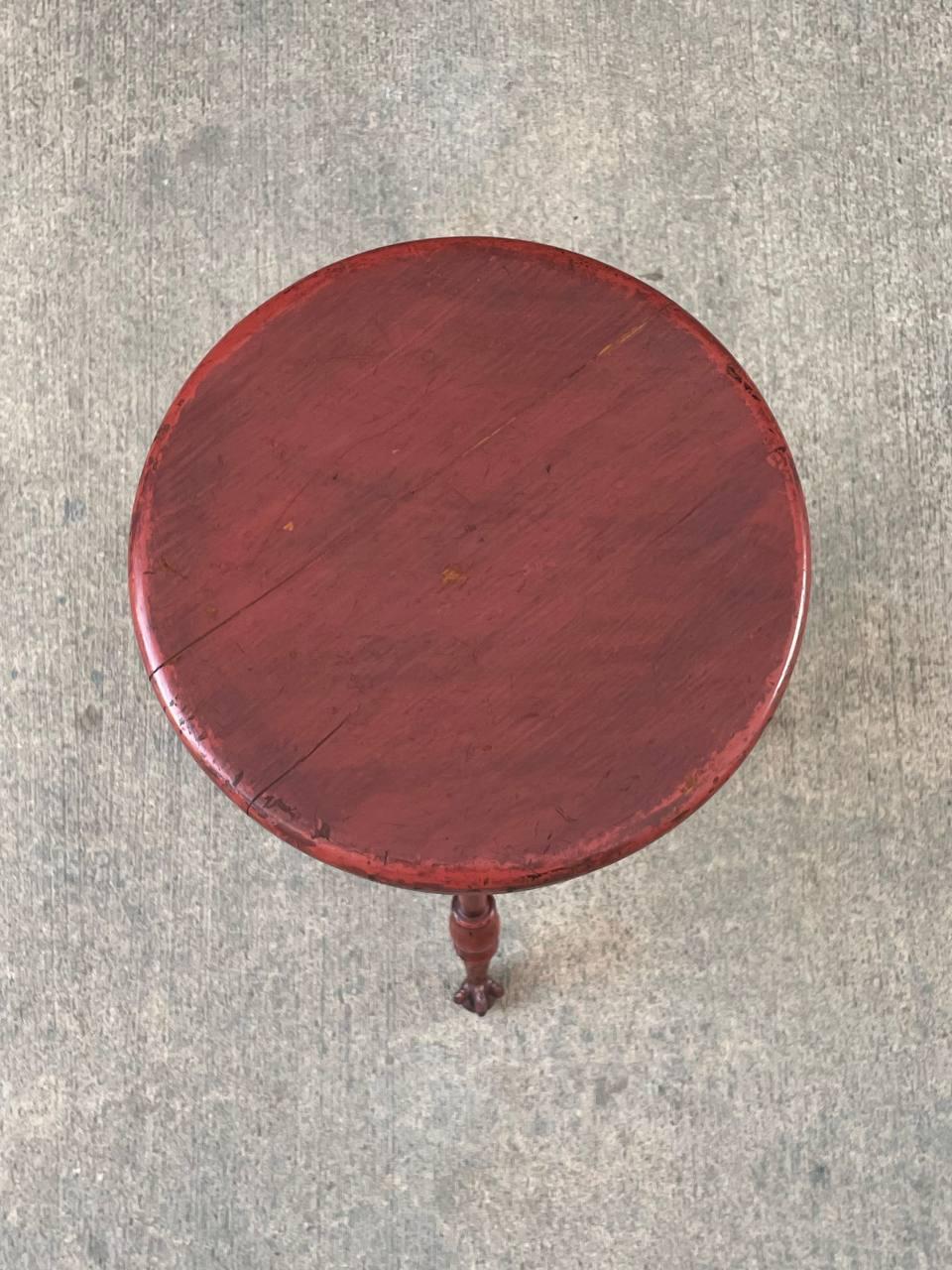 Mid-20th Century Antique Height Adjustable Piano Stool with Claw Feet For Sale