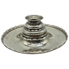 Antique HEIMBÜRGER SILVER candlestick 830 Art Deco Copenhagen Danish Denmark