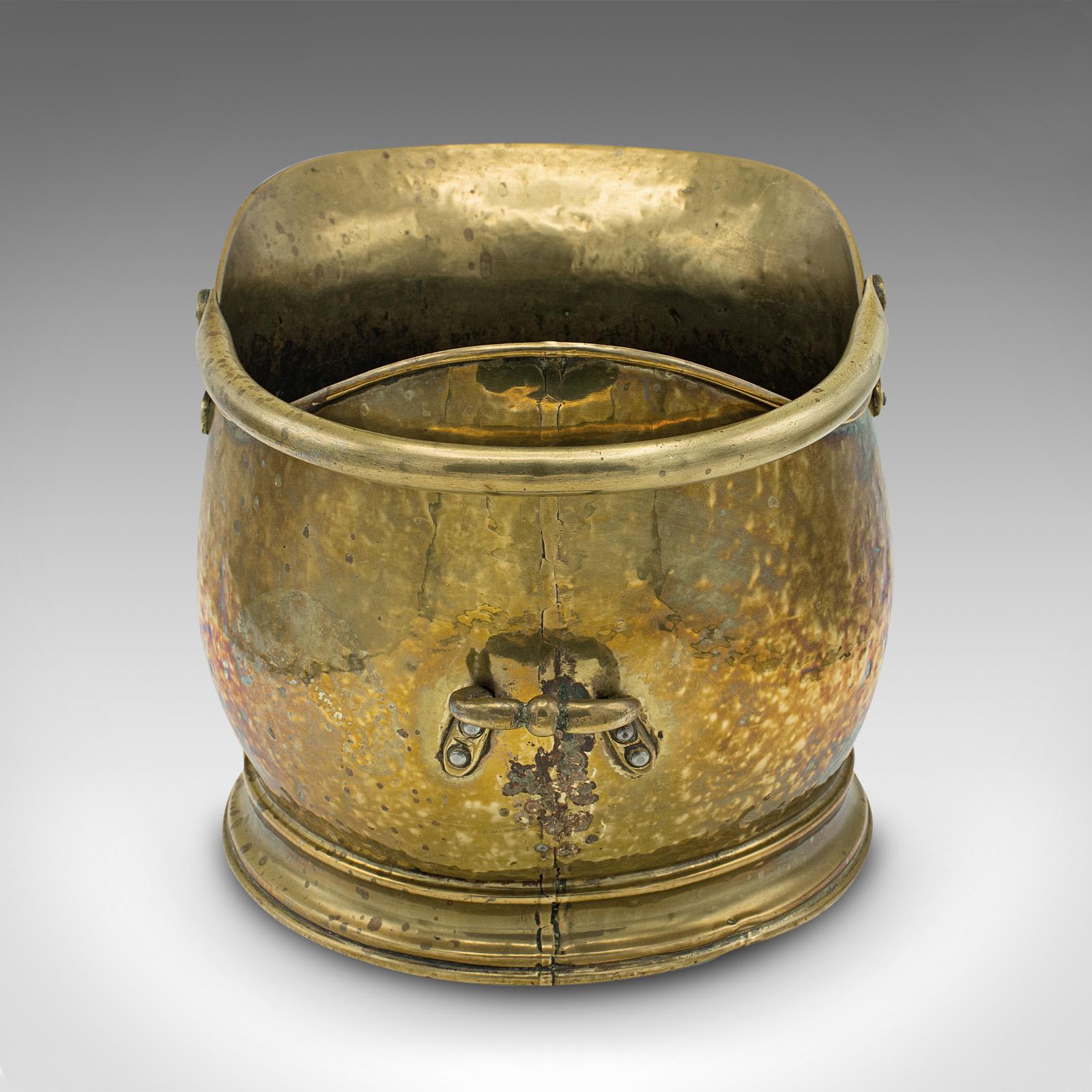 antique coal scuttle bucket