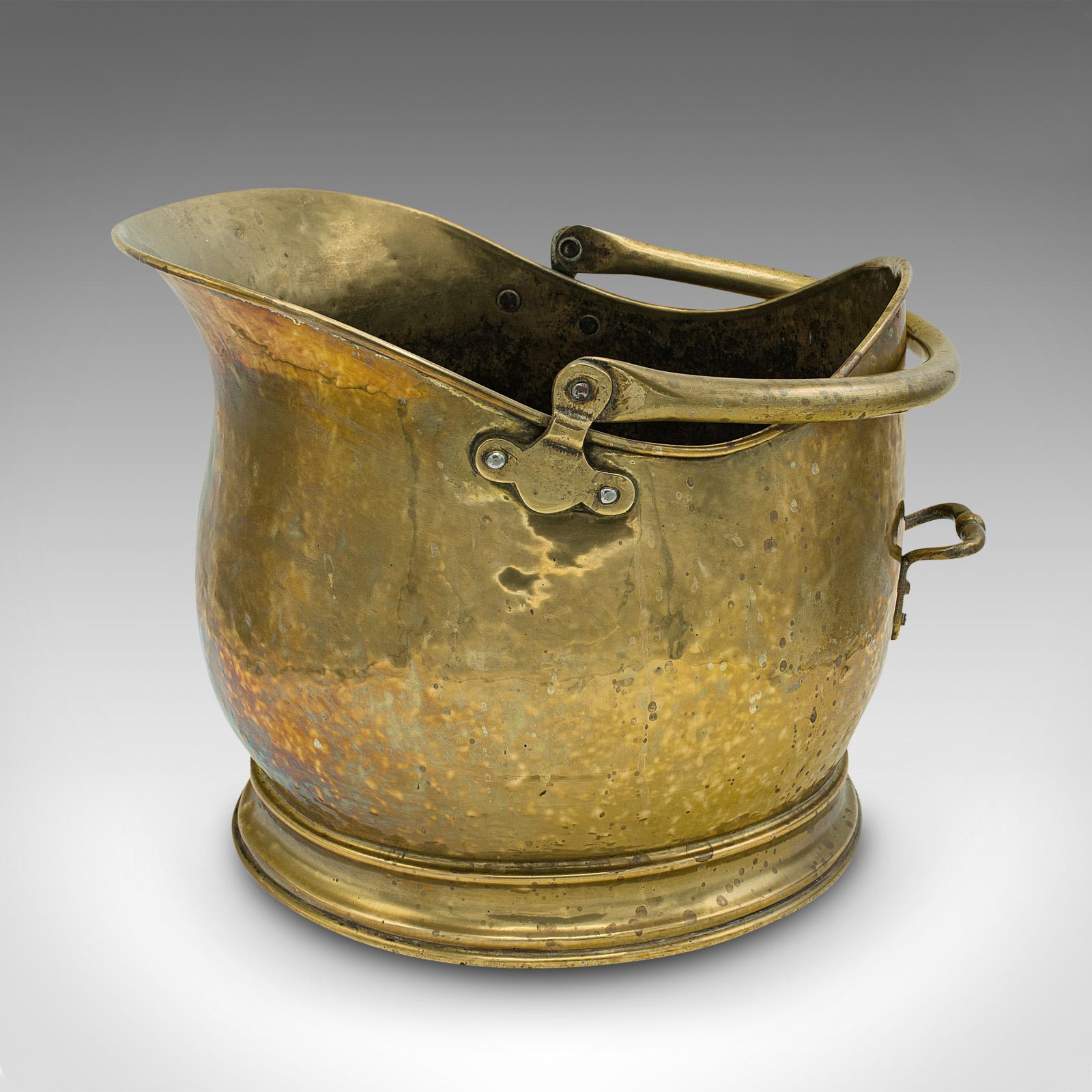 copper coal scuttle bucket