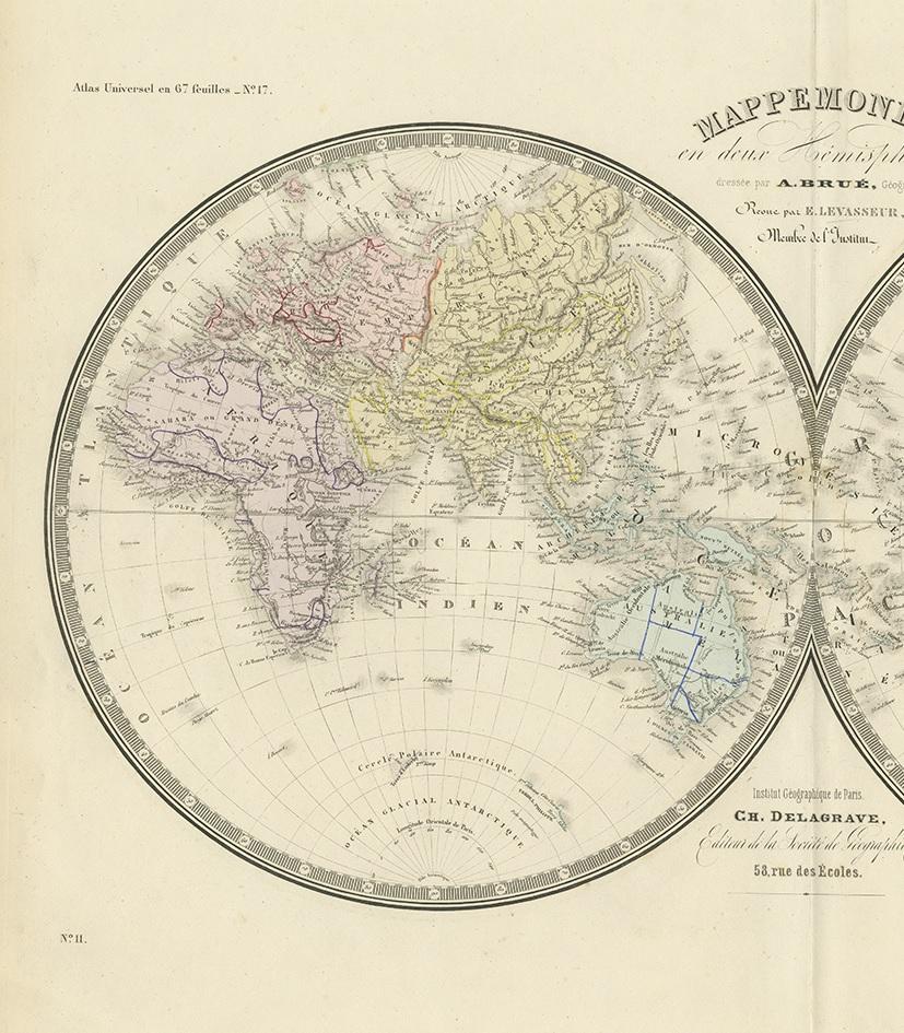 hemisphere map of the world