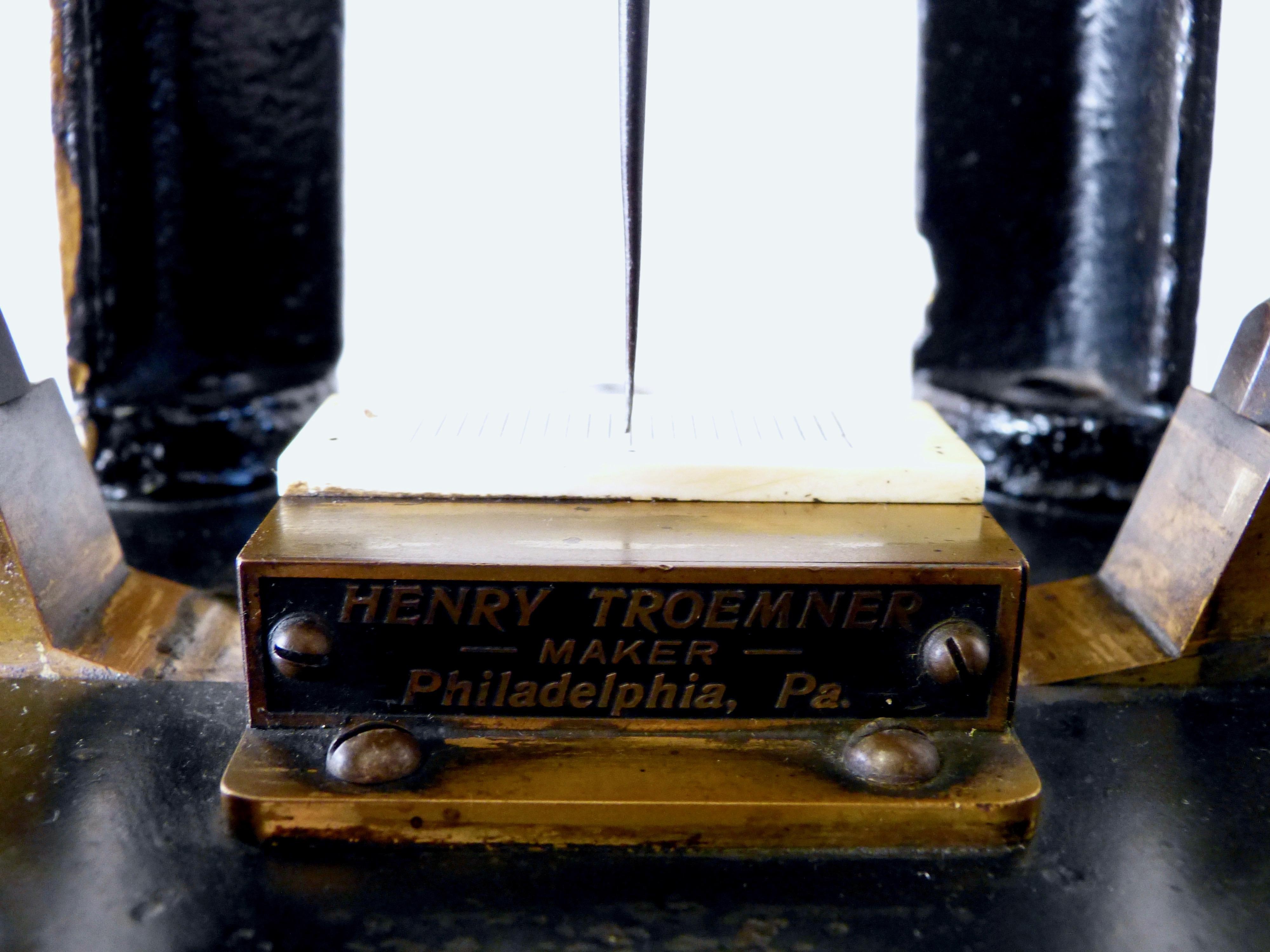 Antique Henry Troemner Assay Miners Bullion Scale Balance, circa 1890 For Sale 3