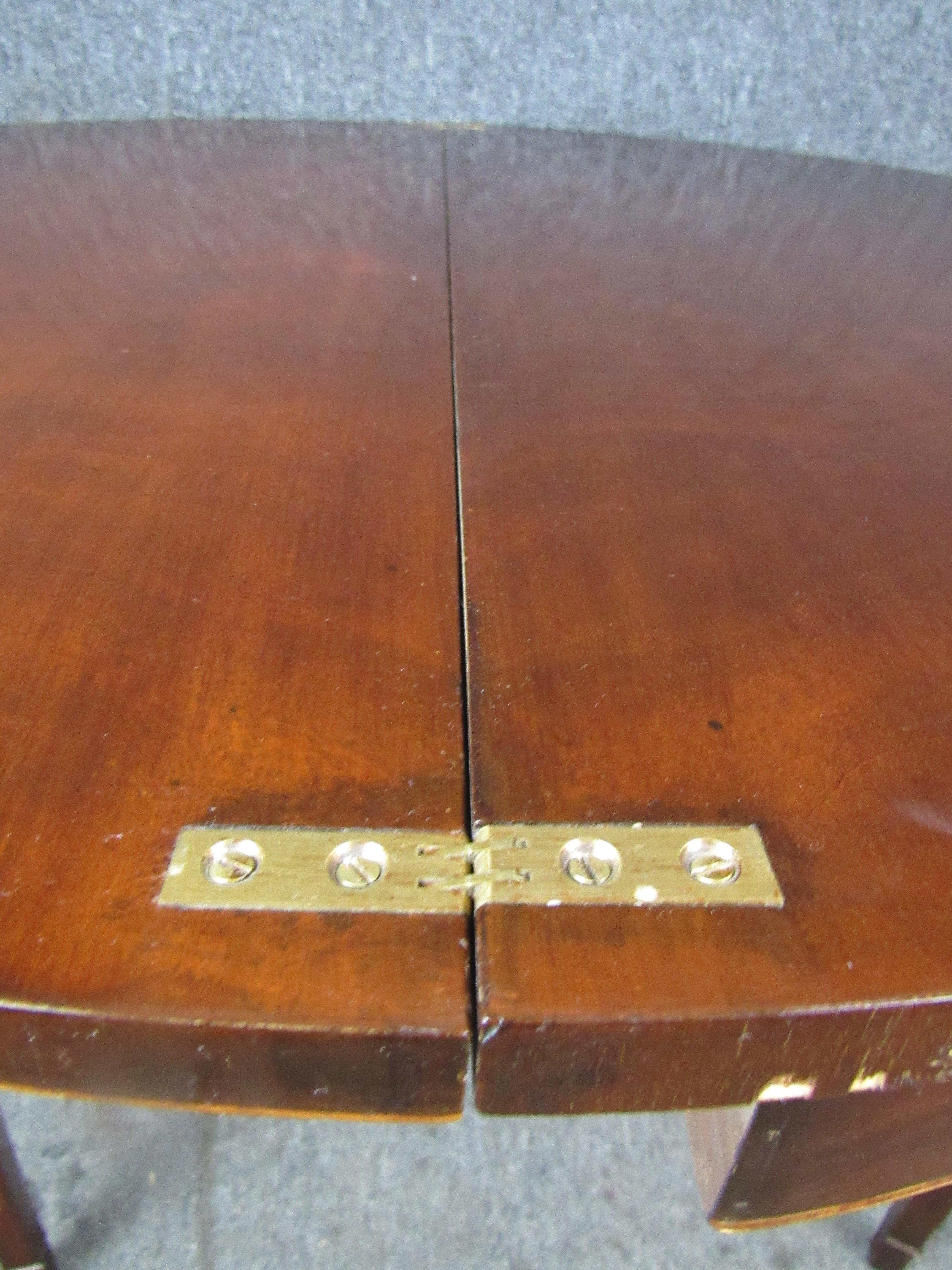 Legno Antico tavolo a ribalta Hepplewhite Demilune