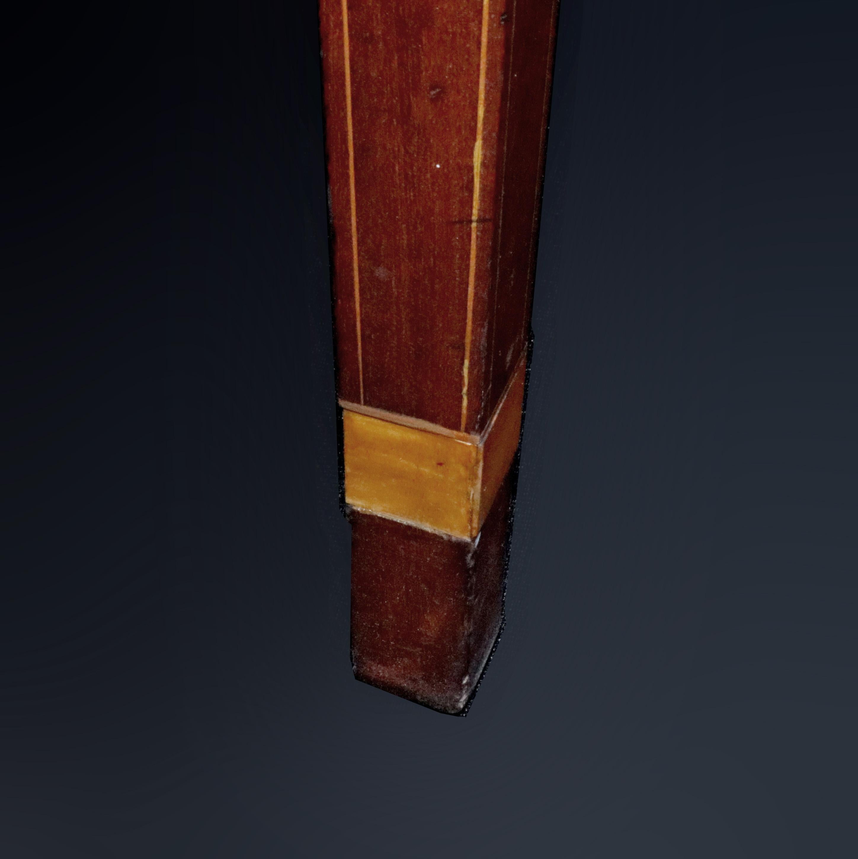 Antique Hepplewhite Demilune Satinwood Banded Flame Mahogany Sideboard, c1820 7