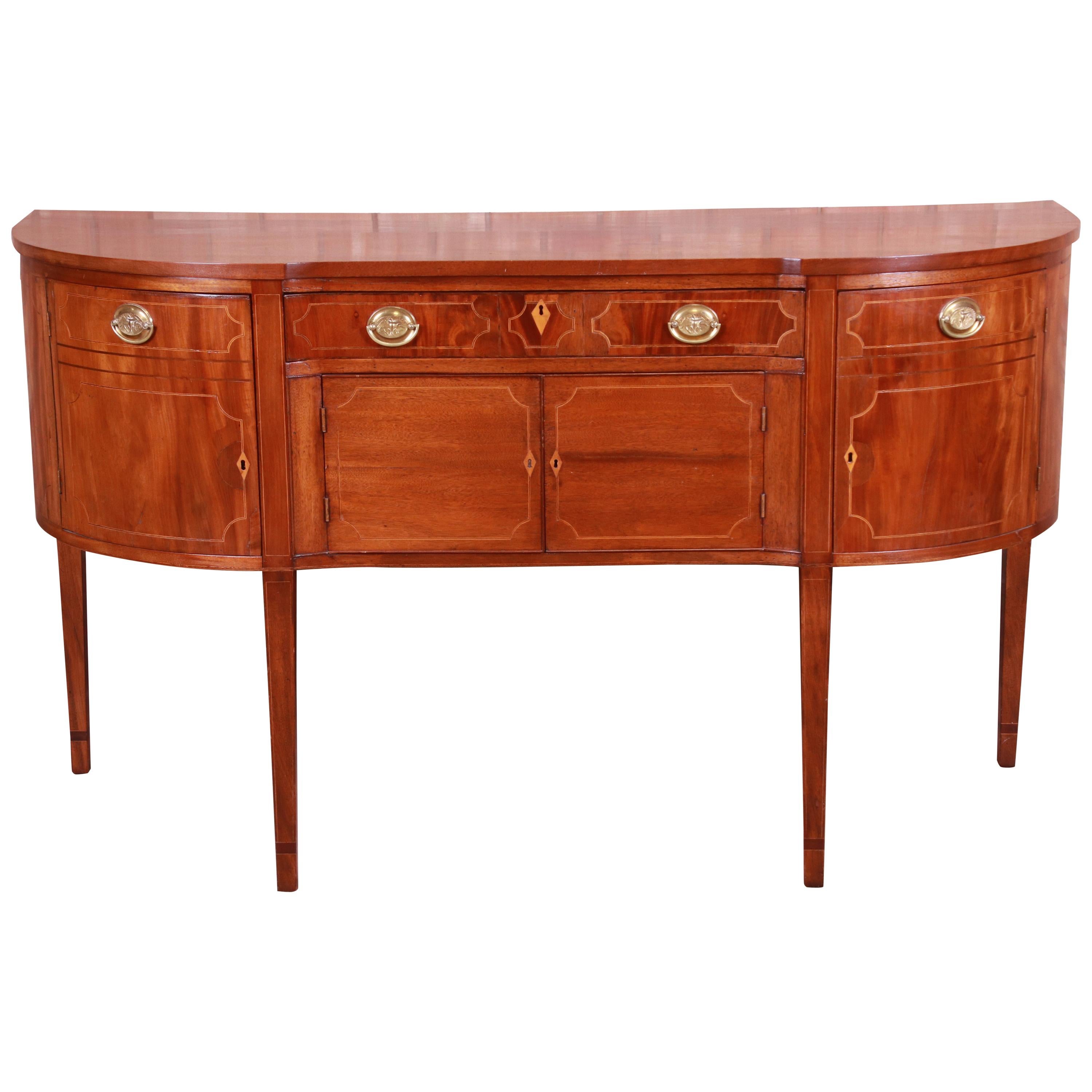 Antique Hepplewhite Inlaid Mahogany Sideboard, circa 1800