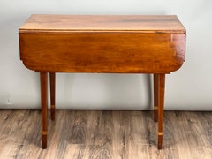 Antiquity Hepplewhite inlaid Maple Drop Leaf Table c. Début du 19e siècle