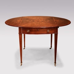 Antique Hepplewhite period harewood Pembroke table