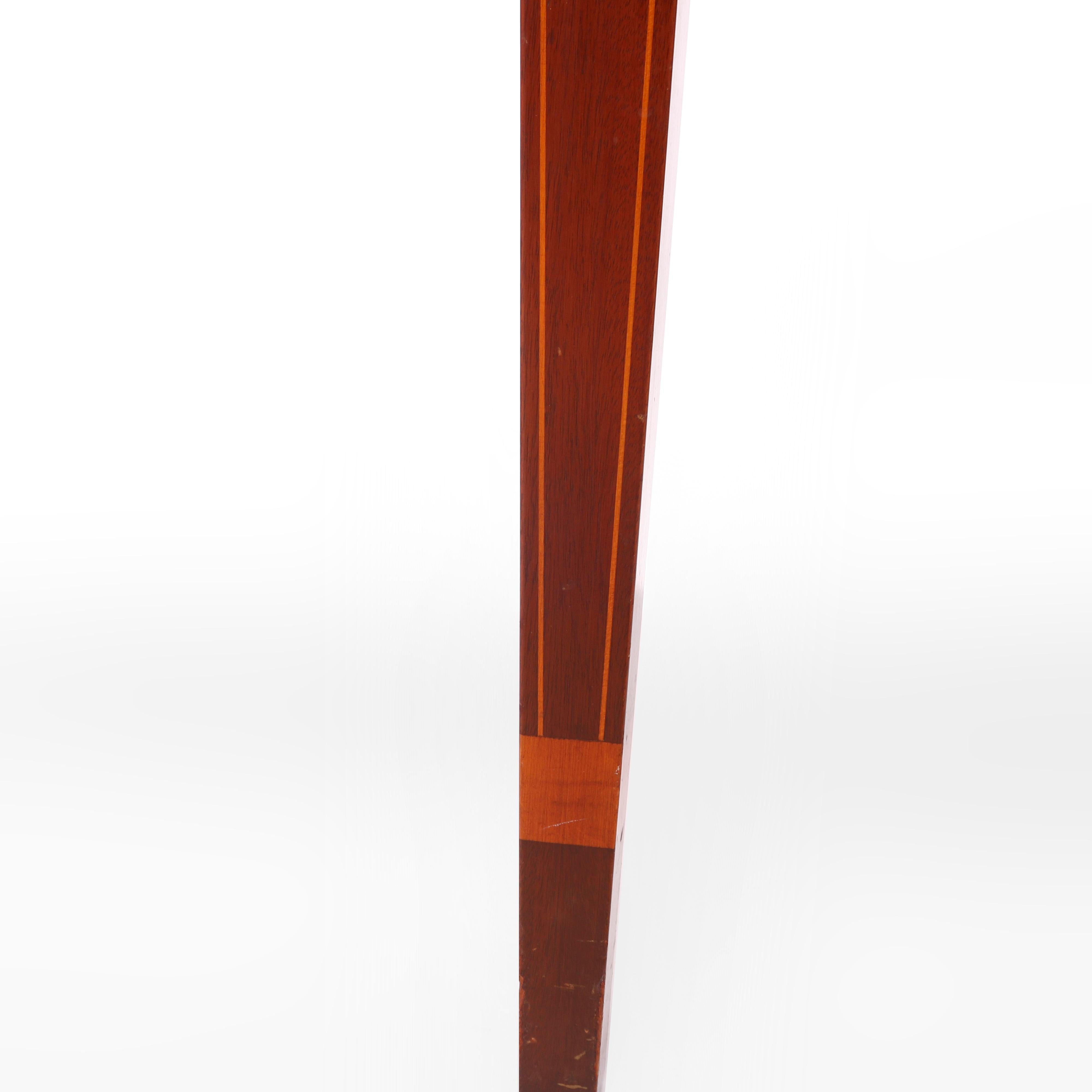 Antique Hepplewhite Style Kittinger Flame Mahogany Demilune Sideboard c1930 For Sale 9