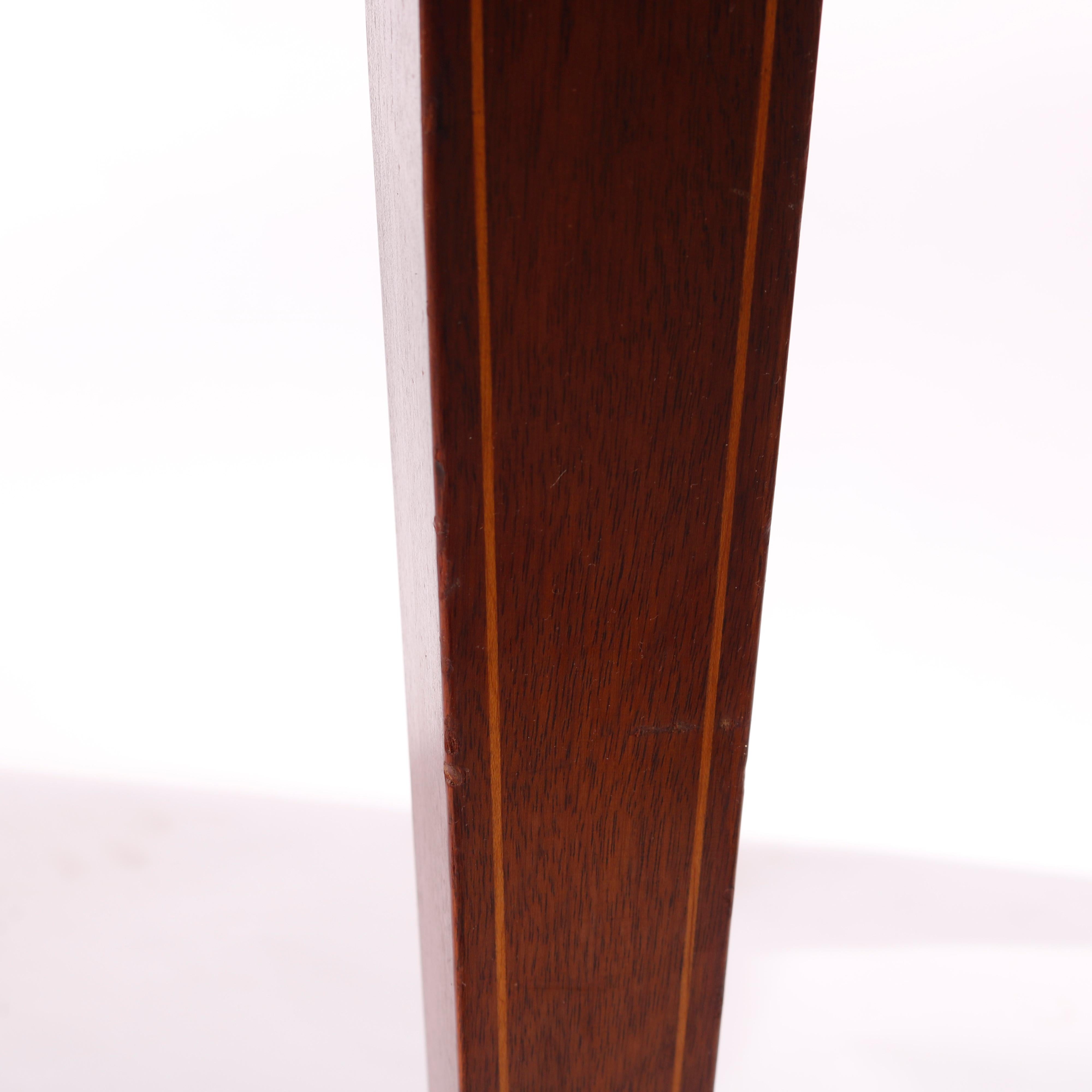 Antique Hepplewhite Style Kittinger Flame Mahogany Demilune Sideboard c1930 For Sale 10
