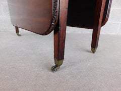 Antique Hepplewhite Style Mahogany Drop Side Accent Table