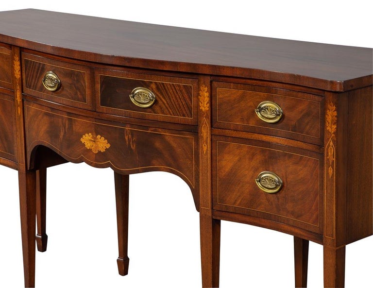 Antique Hepplewhite Style Mahogany Sideboard Buffet at 1stDibs