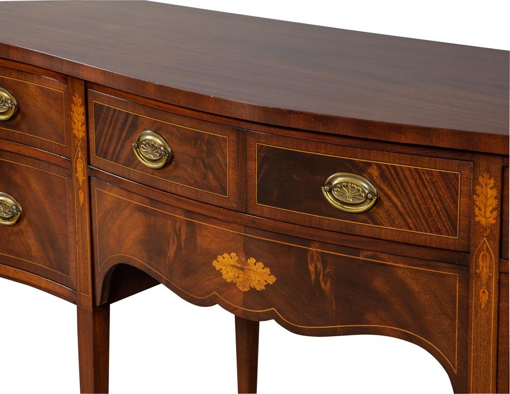 Antique Hepplewhite Style Mahogany Sideboard Buffet 4