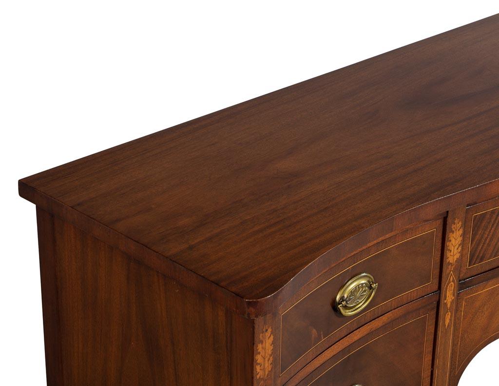 Antique Hepplewhite Style Mahogany Sideboard Buffet 9