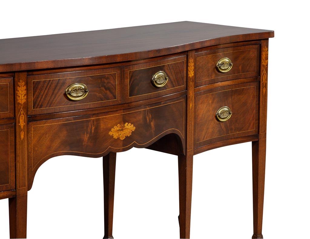 Mid-20th Century Antique Hepplewhite Style Mahogany Sideboard Buffet