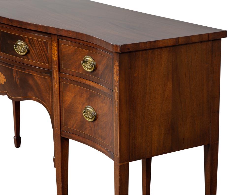 Antique Hepplewhite Style Mahogany Sideboard Buffet 2