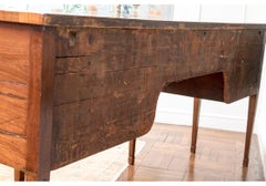 Antique Hepplewhite Style Satinwood Inlaid Mahogany Bow Front Sideboard