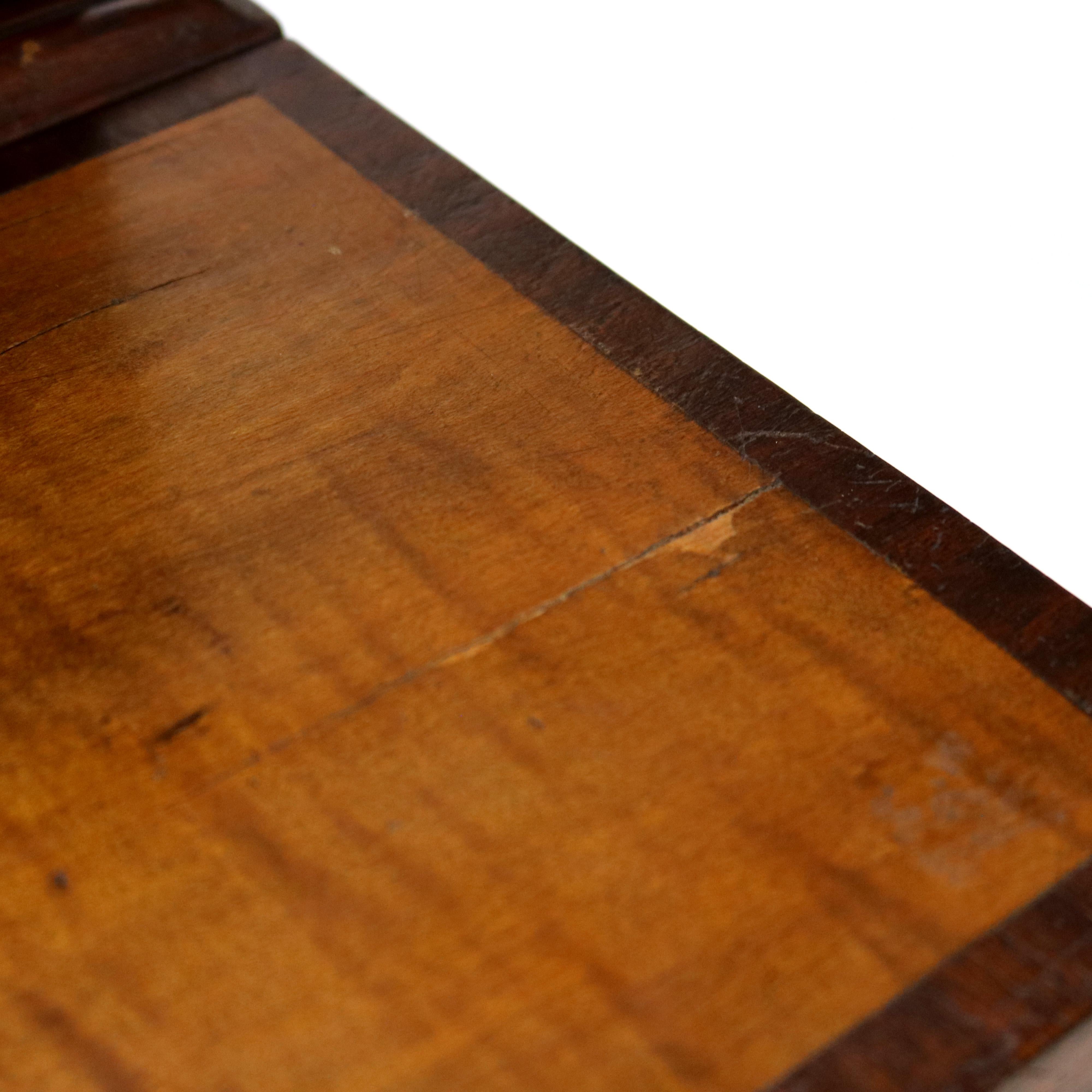 Antique Hepplewhite Tambour Mahogany and Tiger Maple Secretary C1830 4