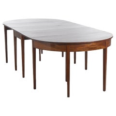 Antique Hepplewhite Three Section Mahogany Banquet Table c1830