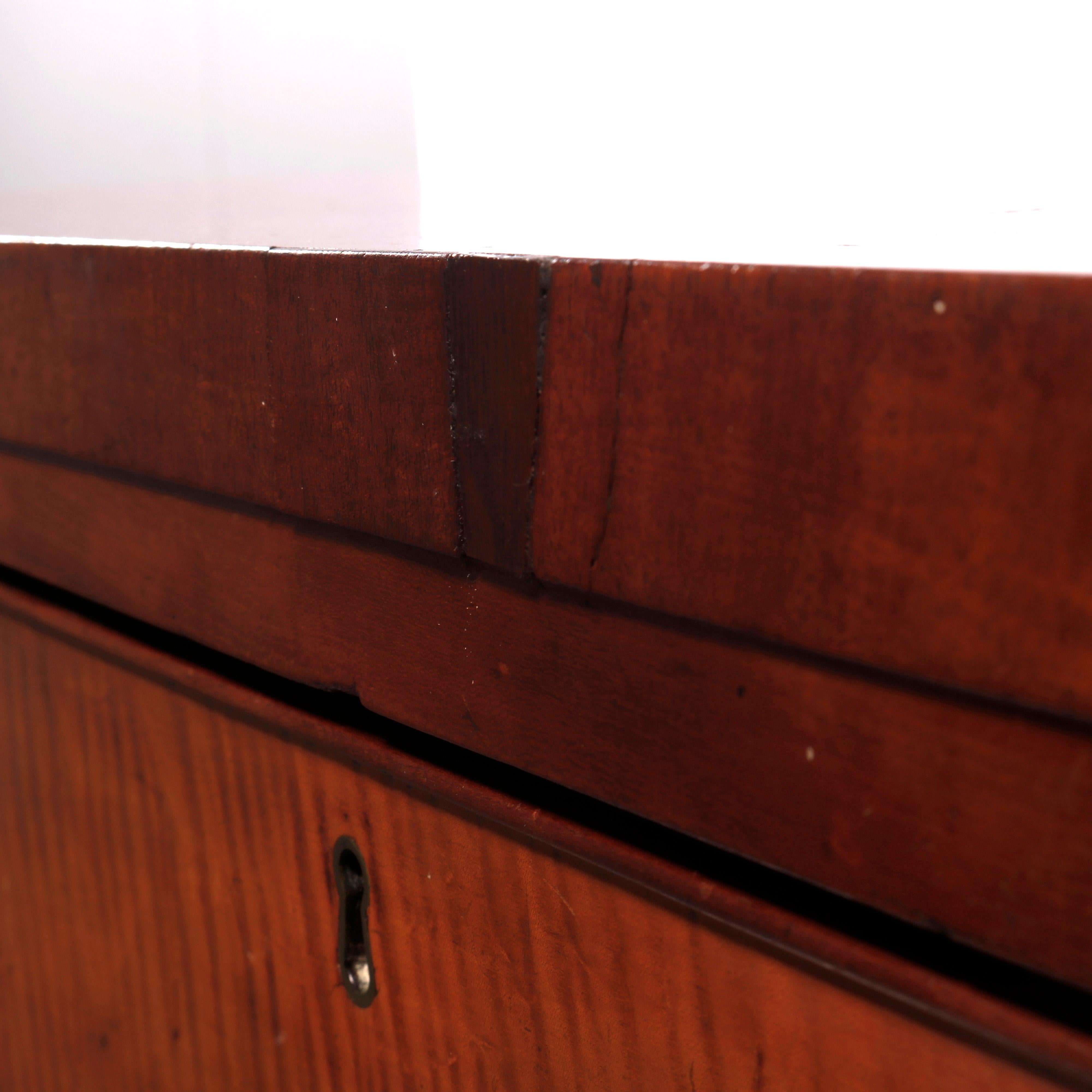 Antique Hepplewhite Tiger Maple Chest of Drawers, C1830 13