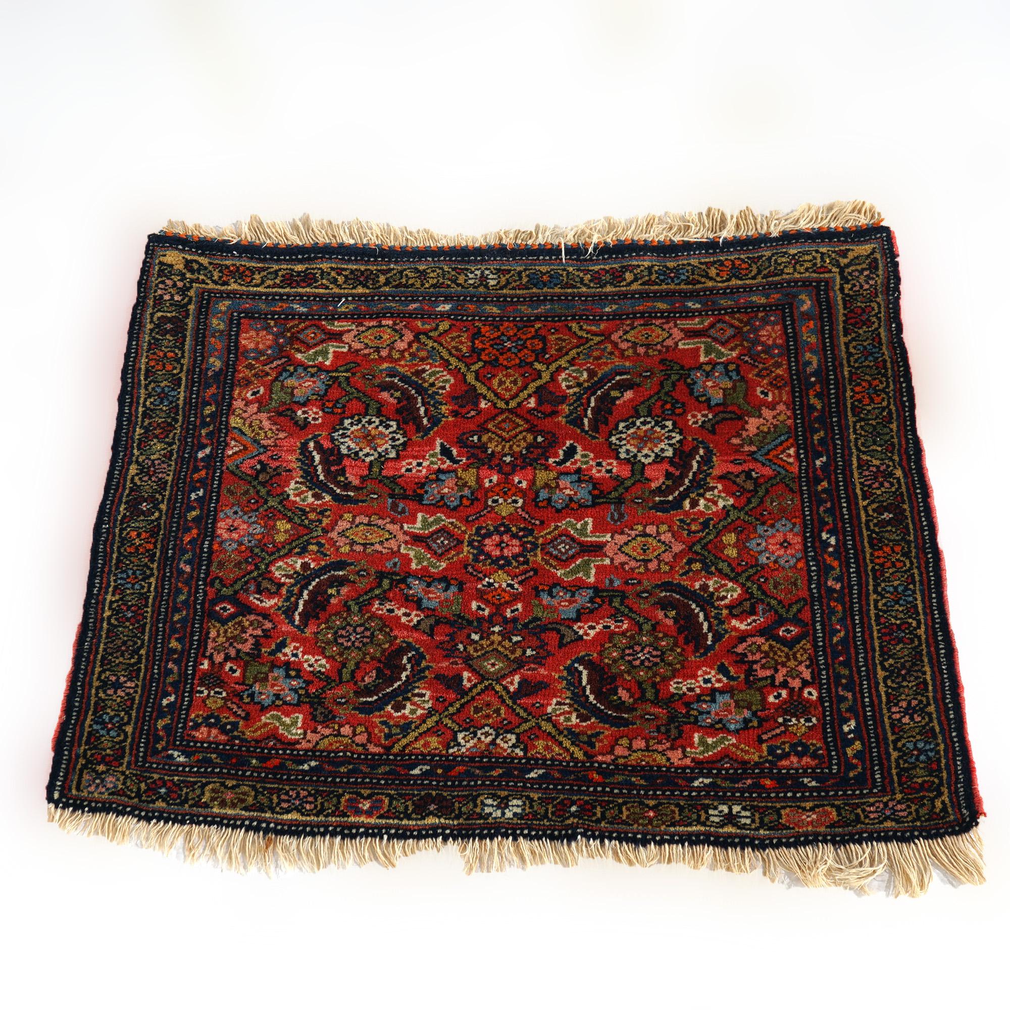 Antique Herati Design Oriental Wool Rug Circa 1920 For Sale 1