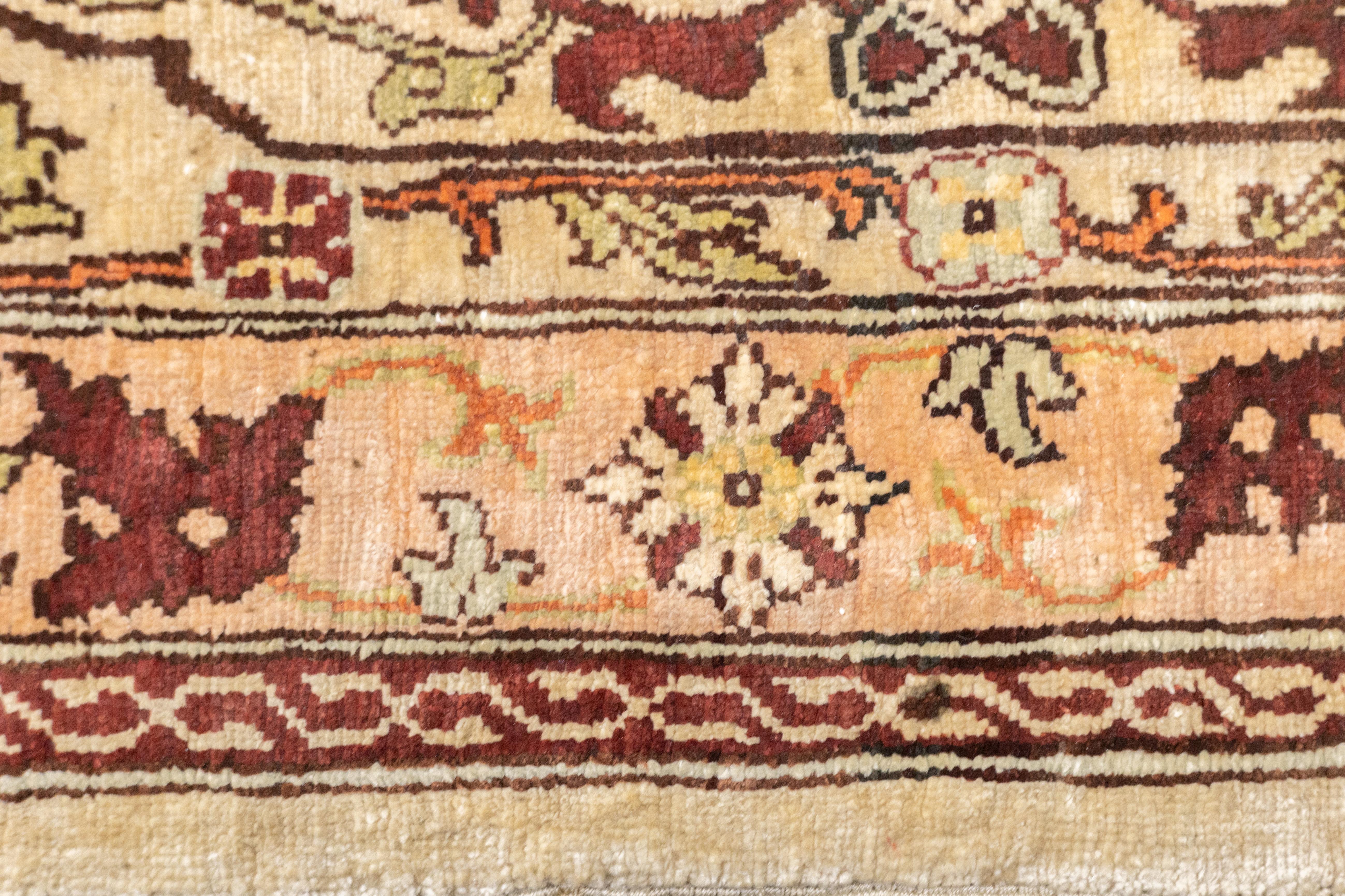 Antique Hereke Rug 2'8'' x 3'8'' For Sale 4