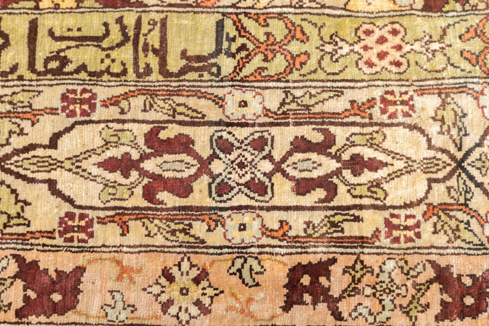 Antique Hereke Rug 2'8'' x 3'8'' For Sale 5