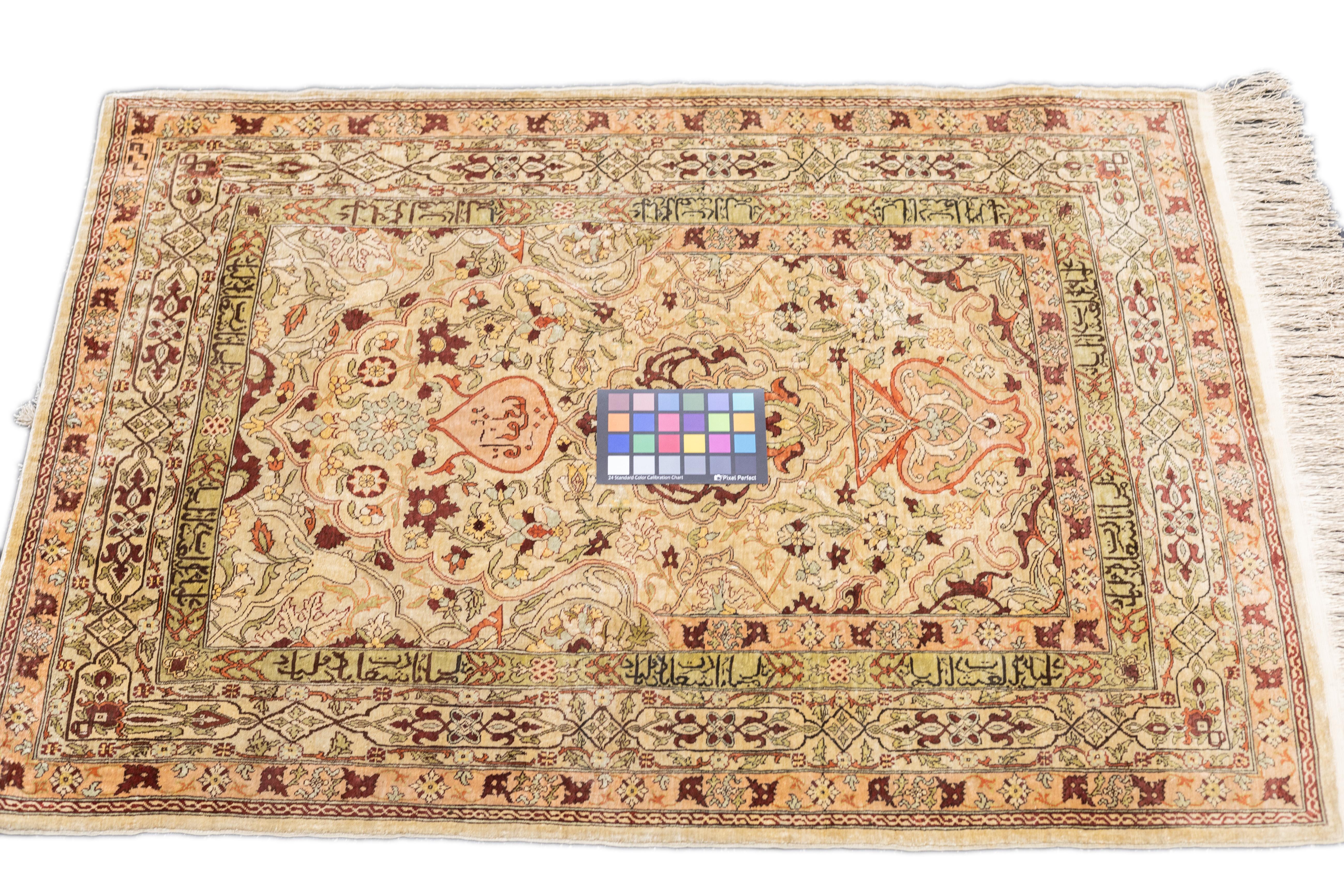 Antique Hereke Rug 2'8'' x 3'8'' For Sale 6
