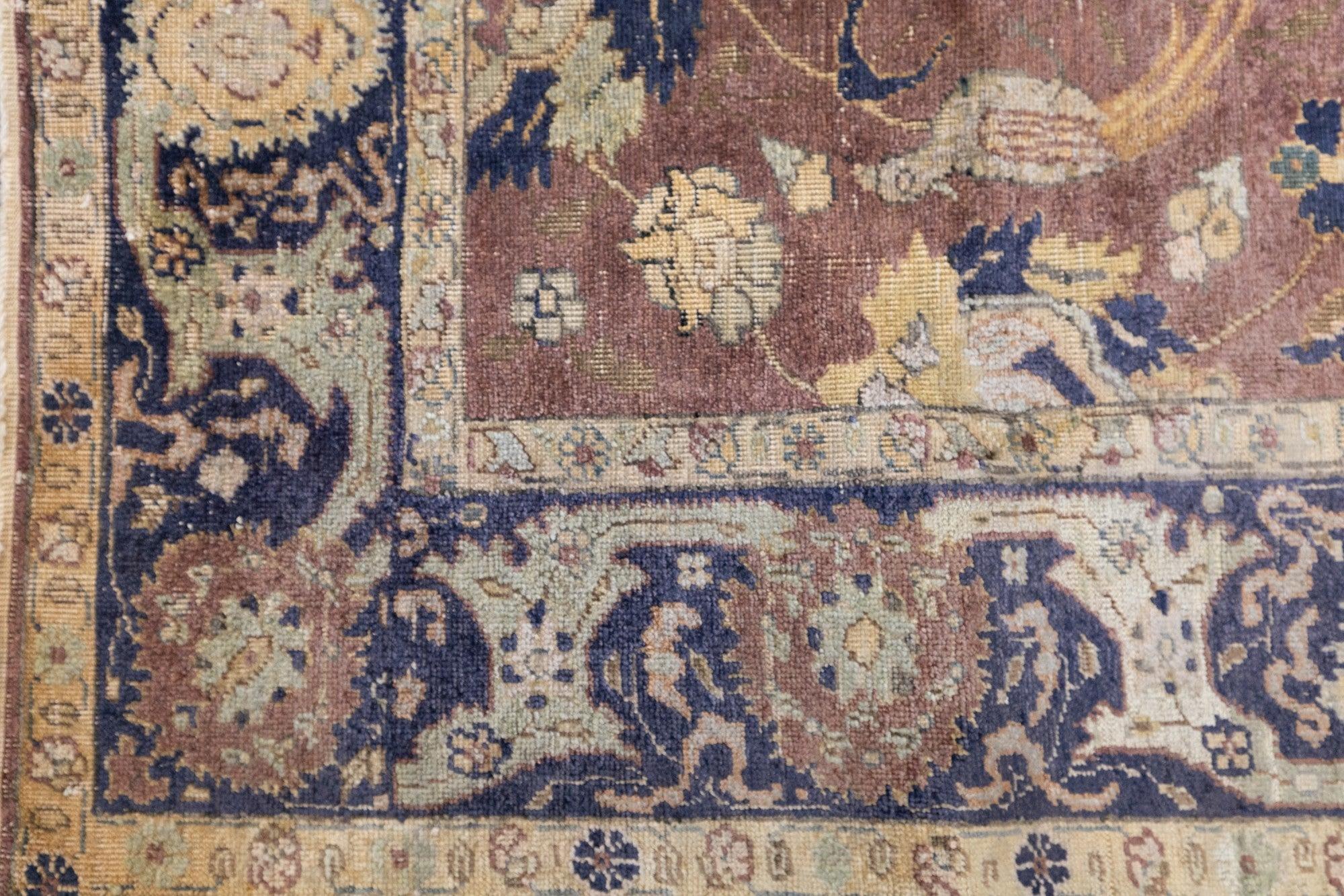 19th Century Antique Hereke Rug 3'9'' x 5'1'' For Sale