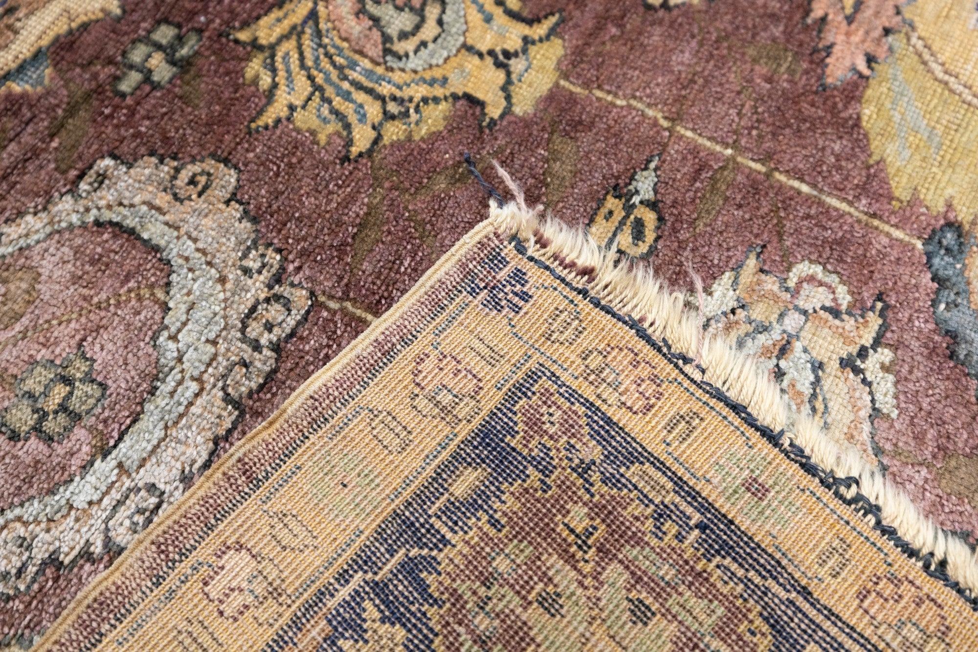 Antique Hereke Rug 3'9'' x 5'1'' For Sale 2