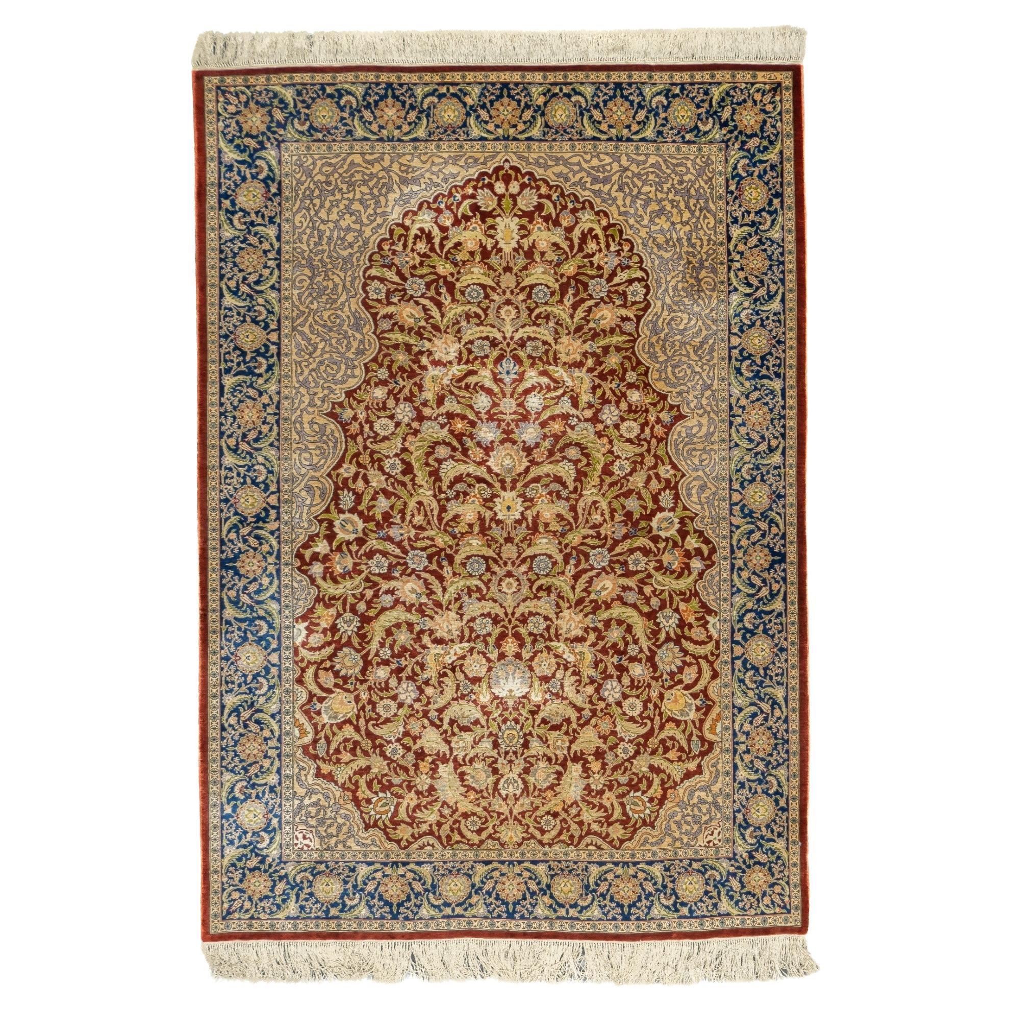 Antique Hereke Rug 4'1'' x 5'11''