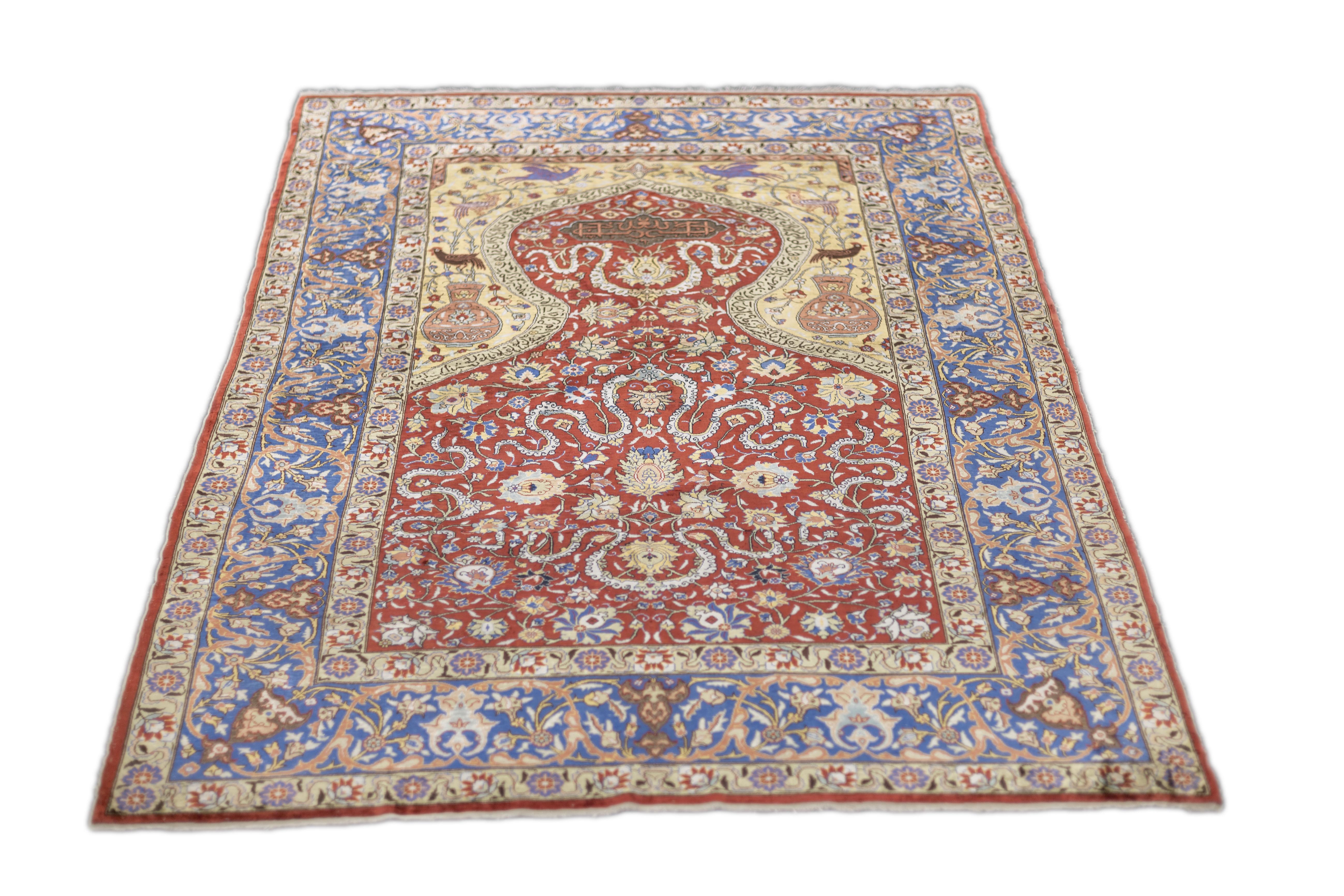 Antique Hereke Rug 4’4” x 6’3