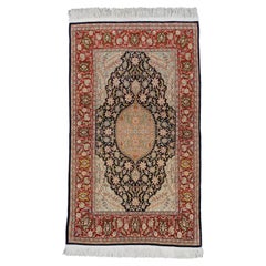 Tapis en soie Hereke ancien - Tapis en soie Hereke turc du 20e siècle, Tapis vintage