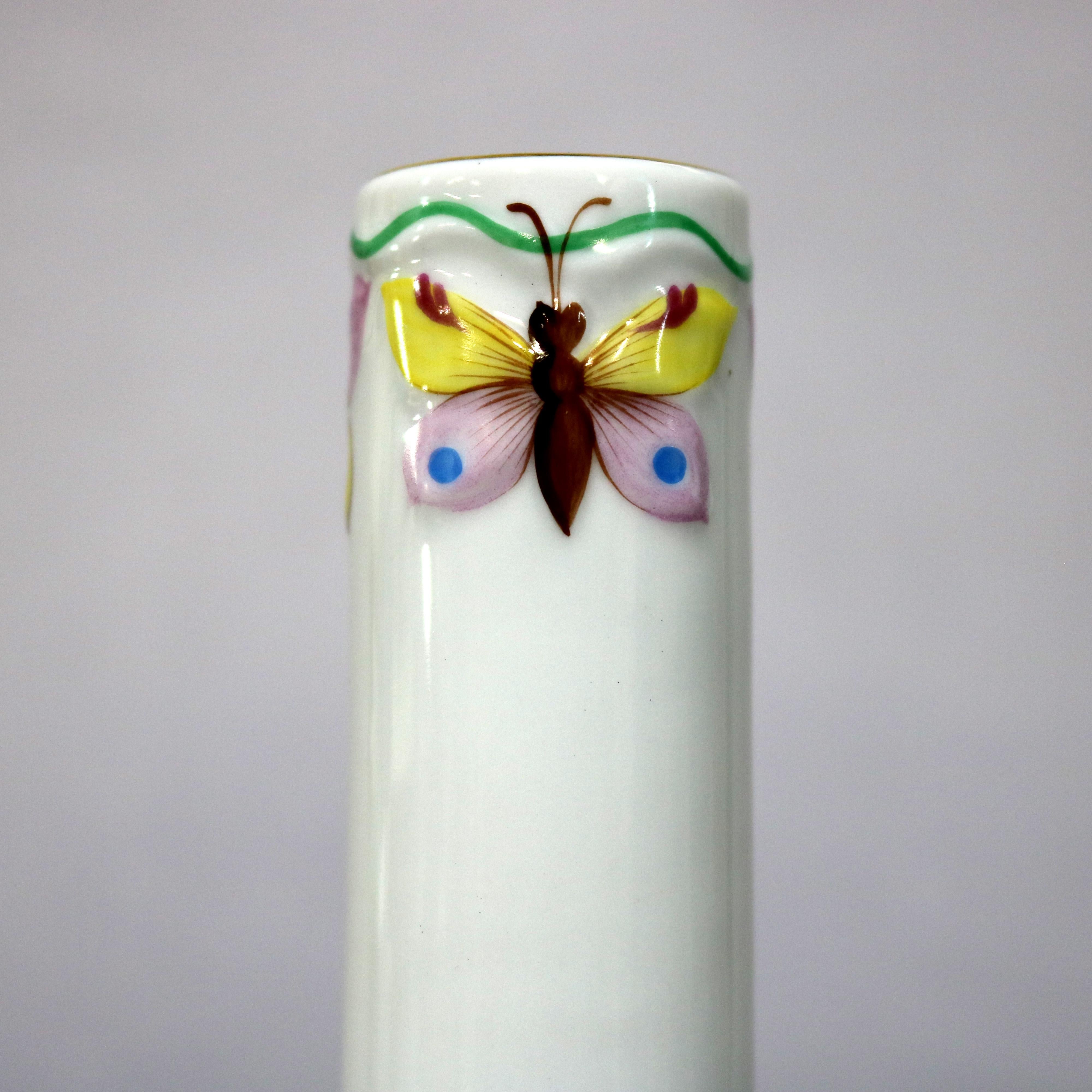 herend hungary hand painted porcelain vase