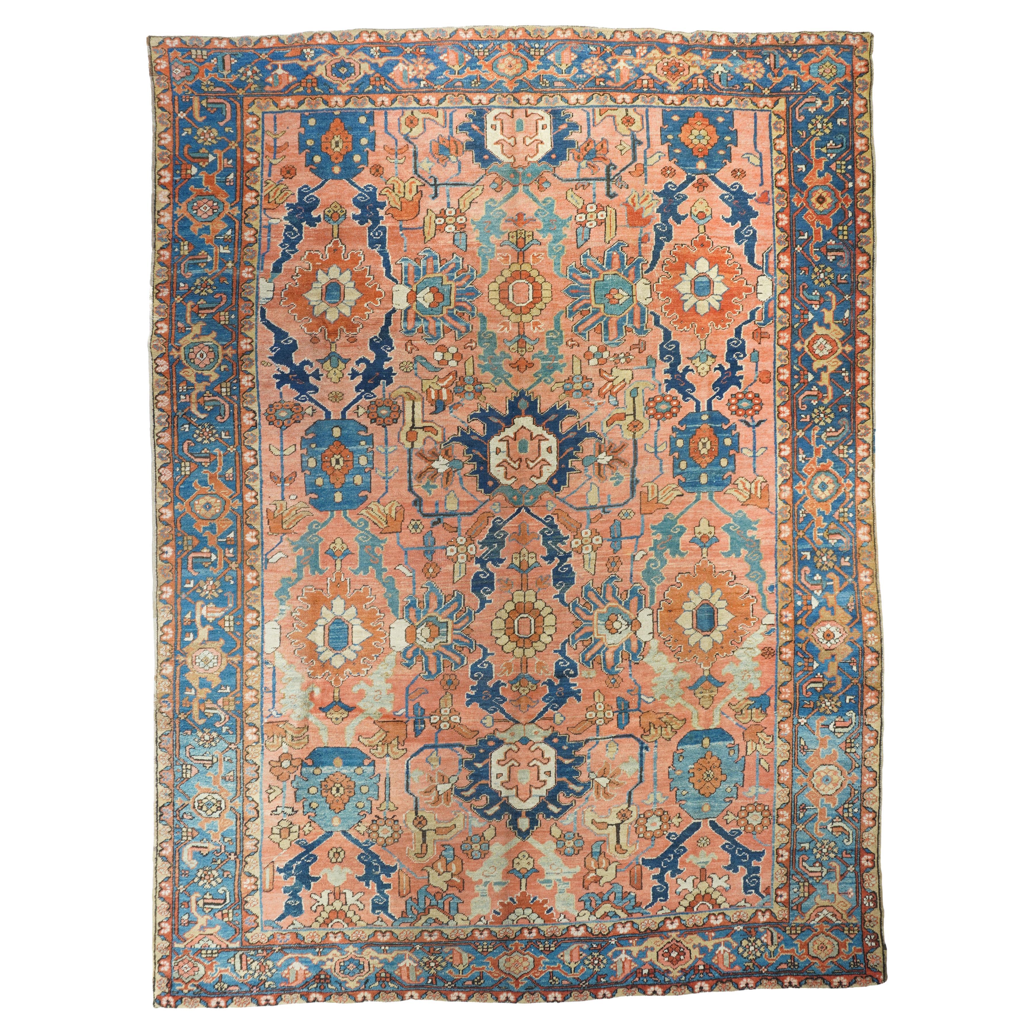 Antique Heriz Bakshayesh Rug For Sale