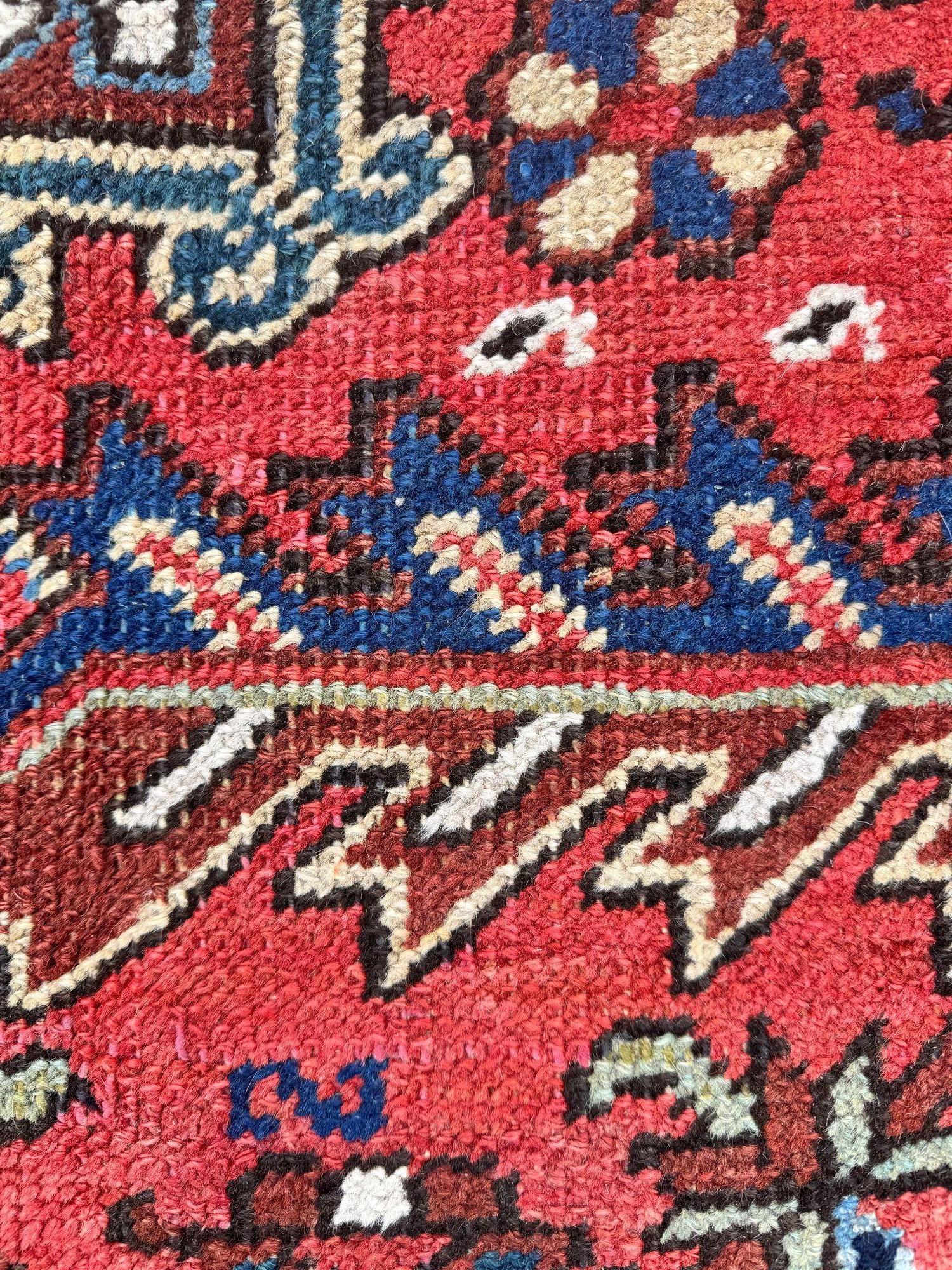 Tapis ancien en Heriz 2.88m x 2.10m en vente 14