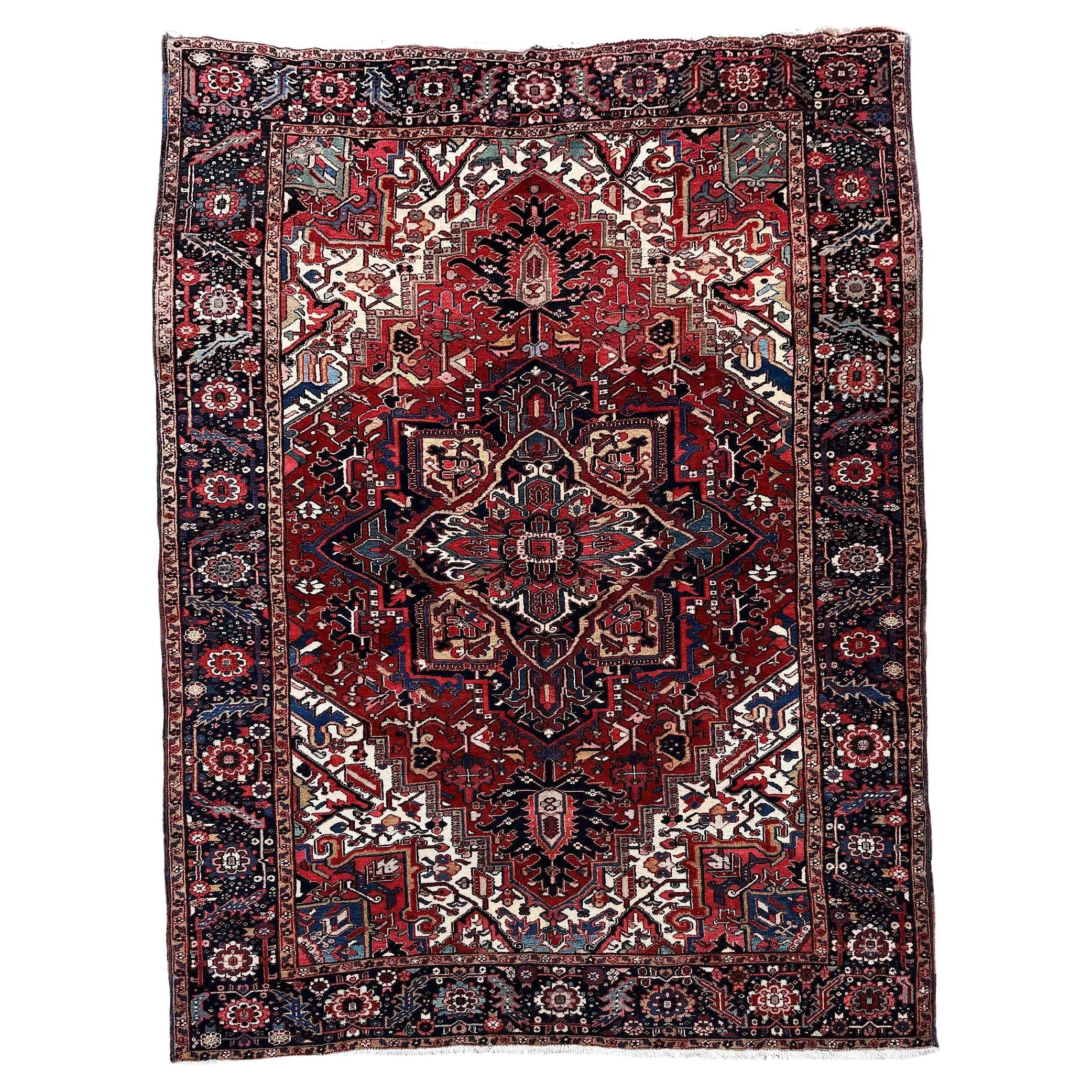 Antique Heriz Carpet 2.96m x 2.15m