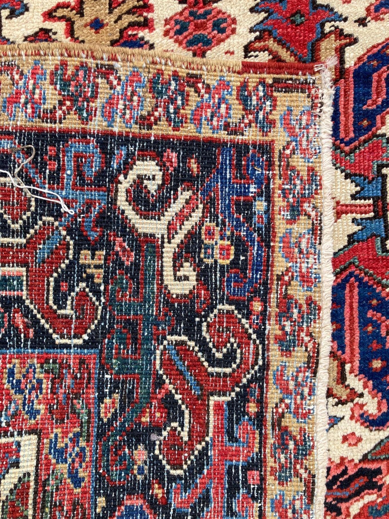Antique Heriz Carpet 3.00m x 2.36m For Sale 12
