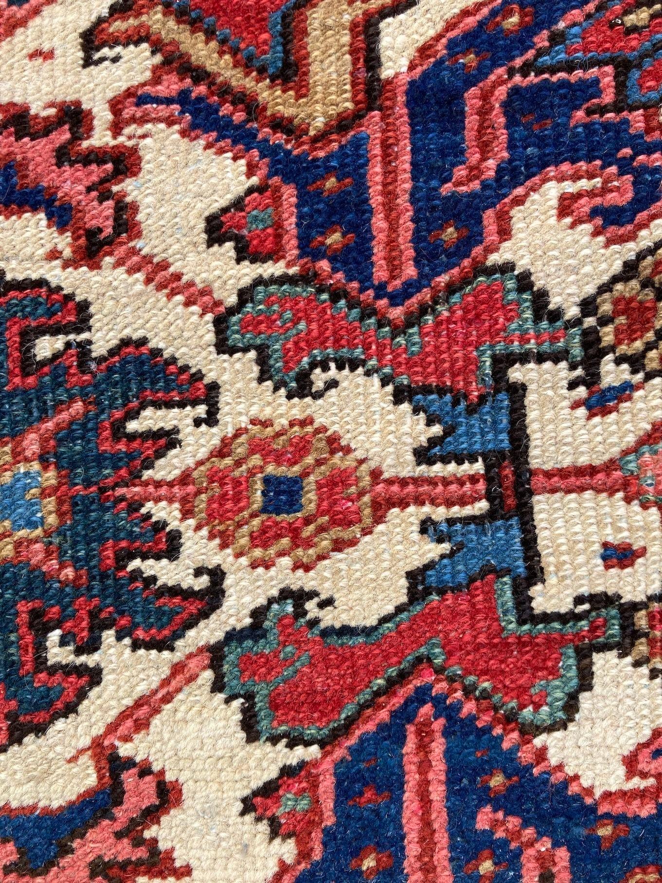 Antique Heriz Carpet 3.00m x 2.36m For Sale 13