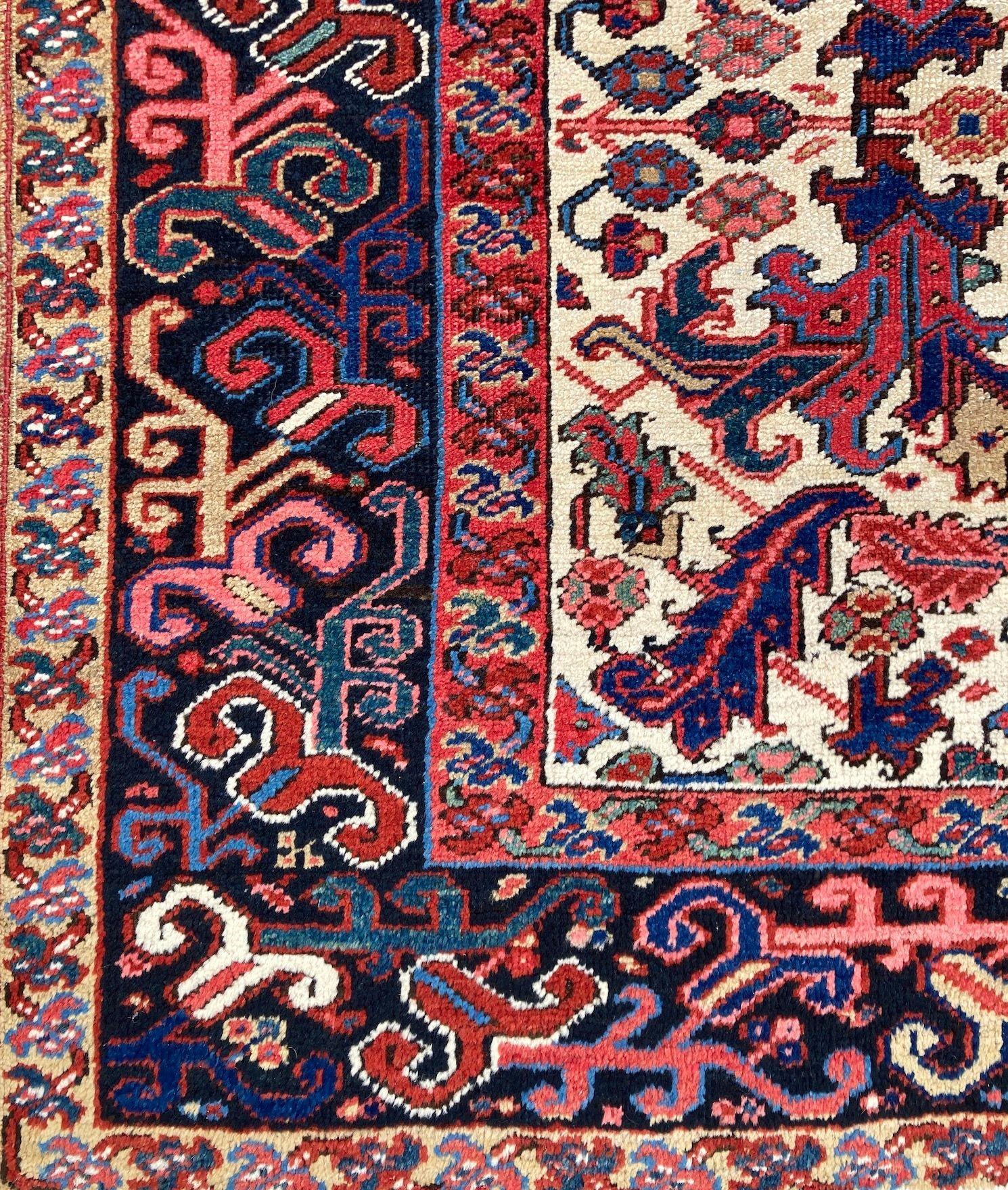 Tappeto Heriz antico 3,00m x 2,36m in vendita 1