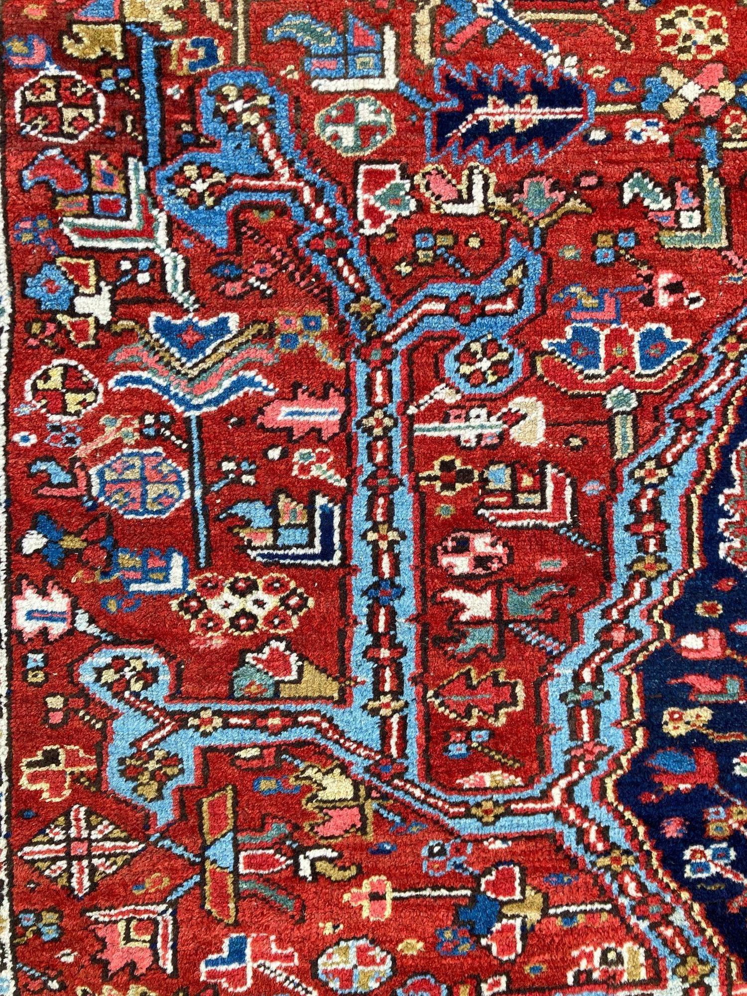 Antique Heriz Carpet 3.11m x 2.21m For Sale 8