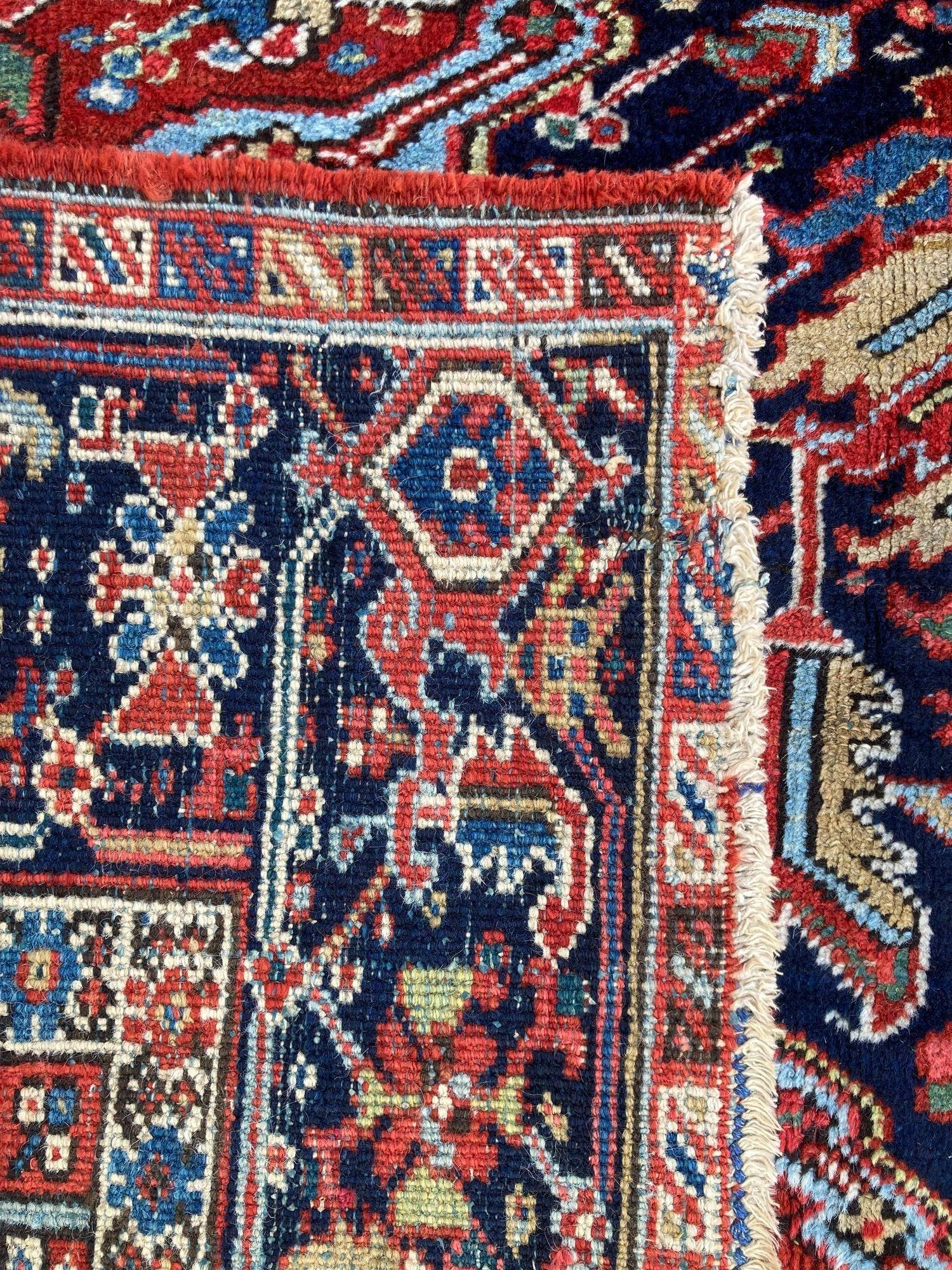 Antique Heriz Carpet 3.11m x 2.21m For Sale 14
