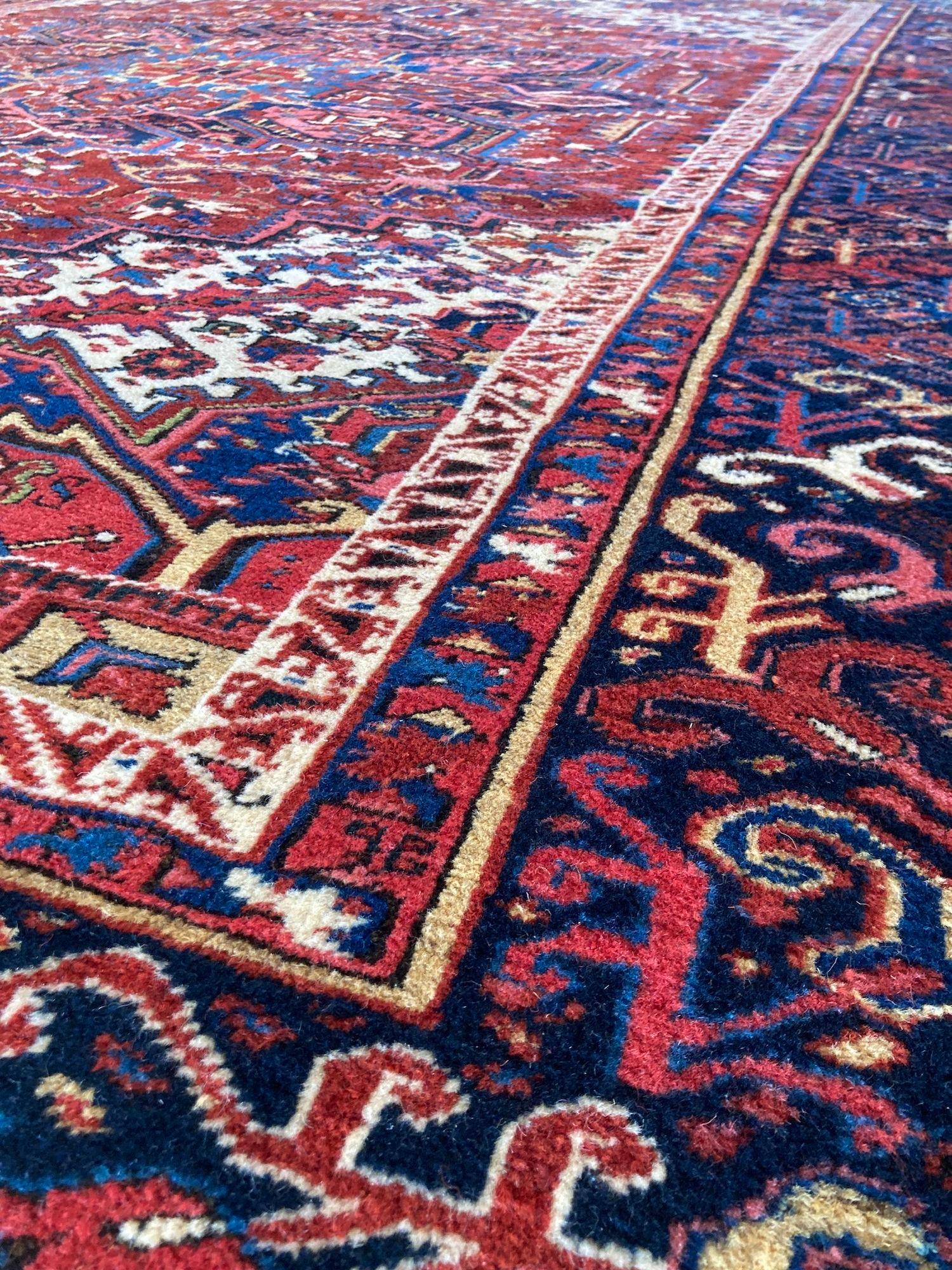 Antique Heriz Carpet For Sale 3