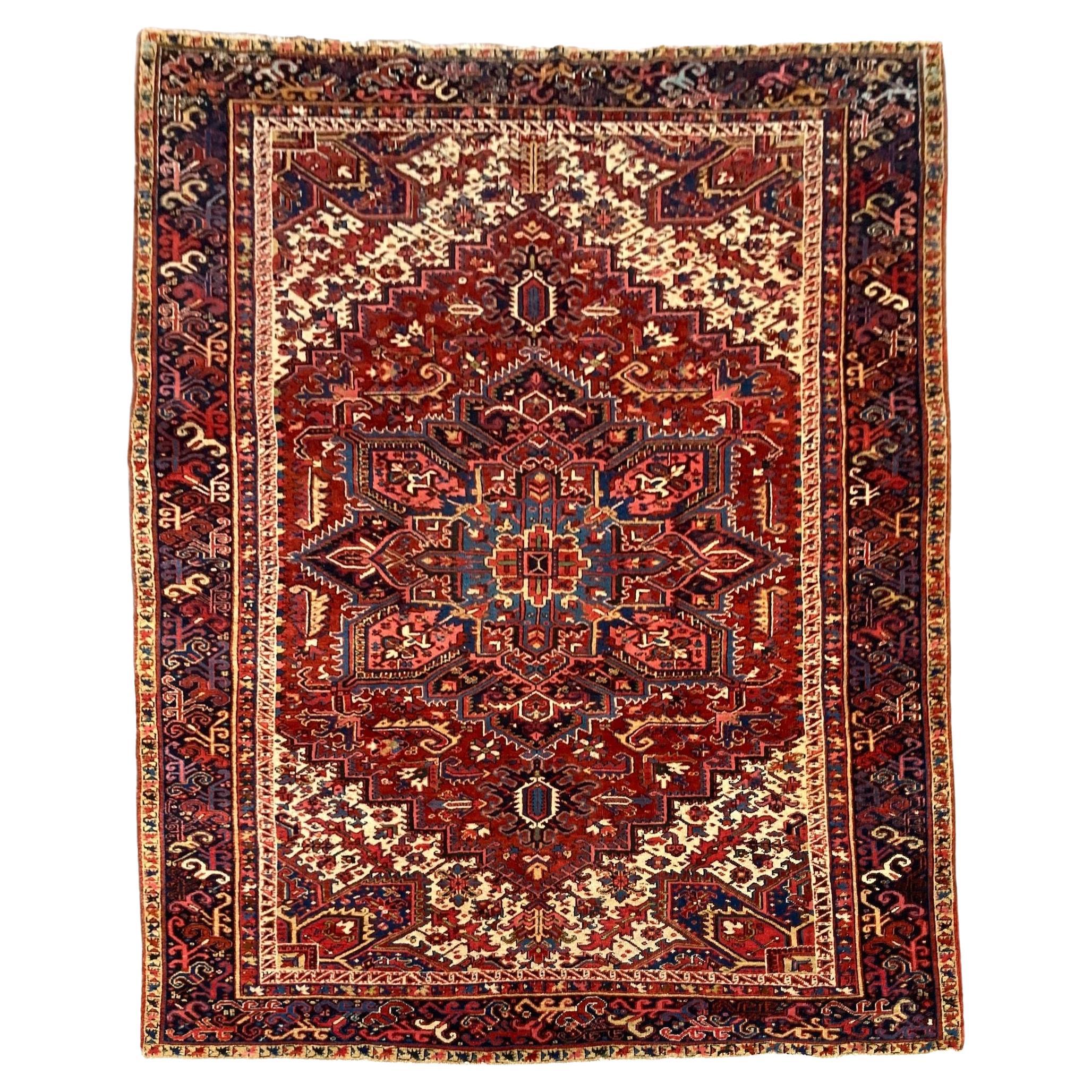 Antique Heriz Carpet 3.22m x 2.48m