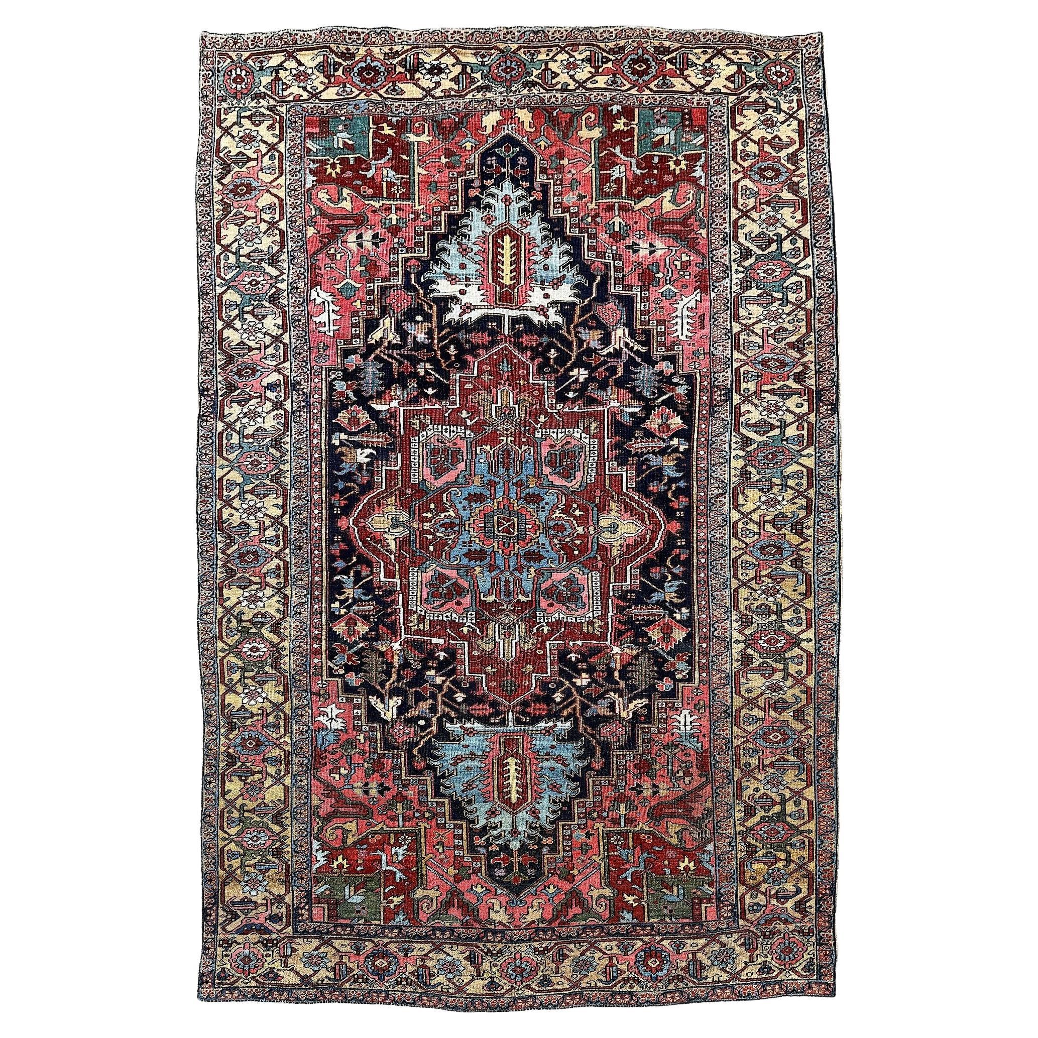 Antiker Heriz-Teppich 3,29m x 2,12m