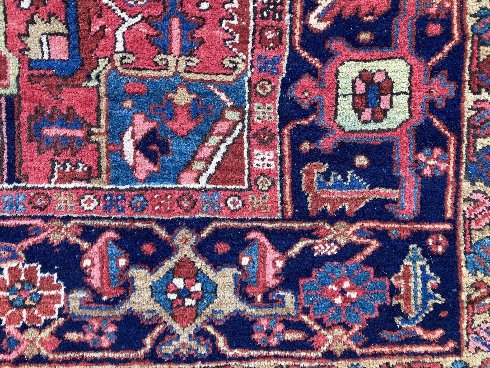 Inizio XX secolo Antique Heriz Carpet 3.36m x 2.37m in vendita