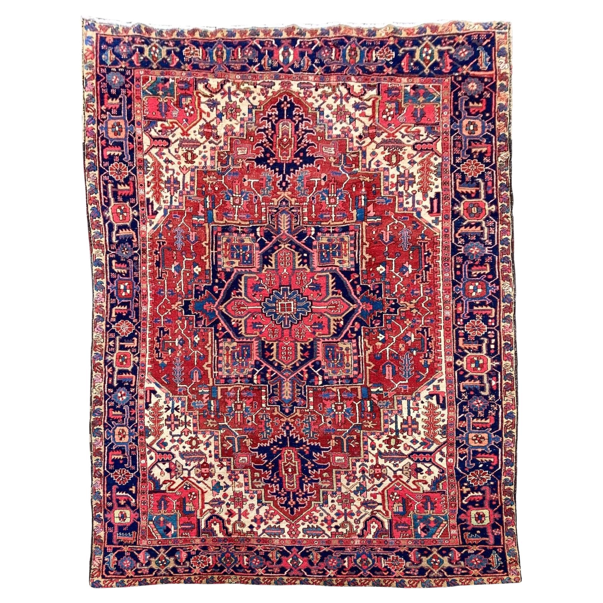 Antique Heriz Carpet 3.36m x 2.37m