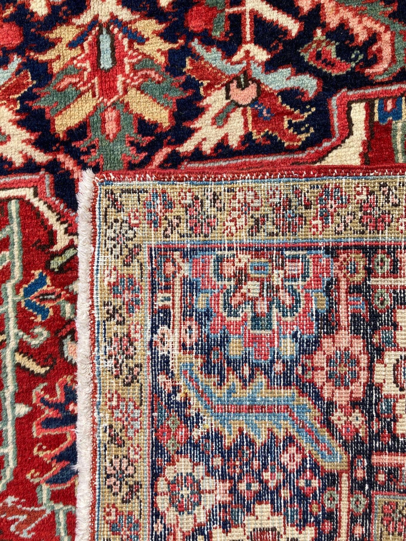 Antique Heriz Carpet 3.58m x 2.27m For Sale 12