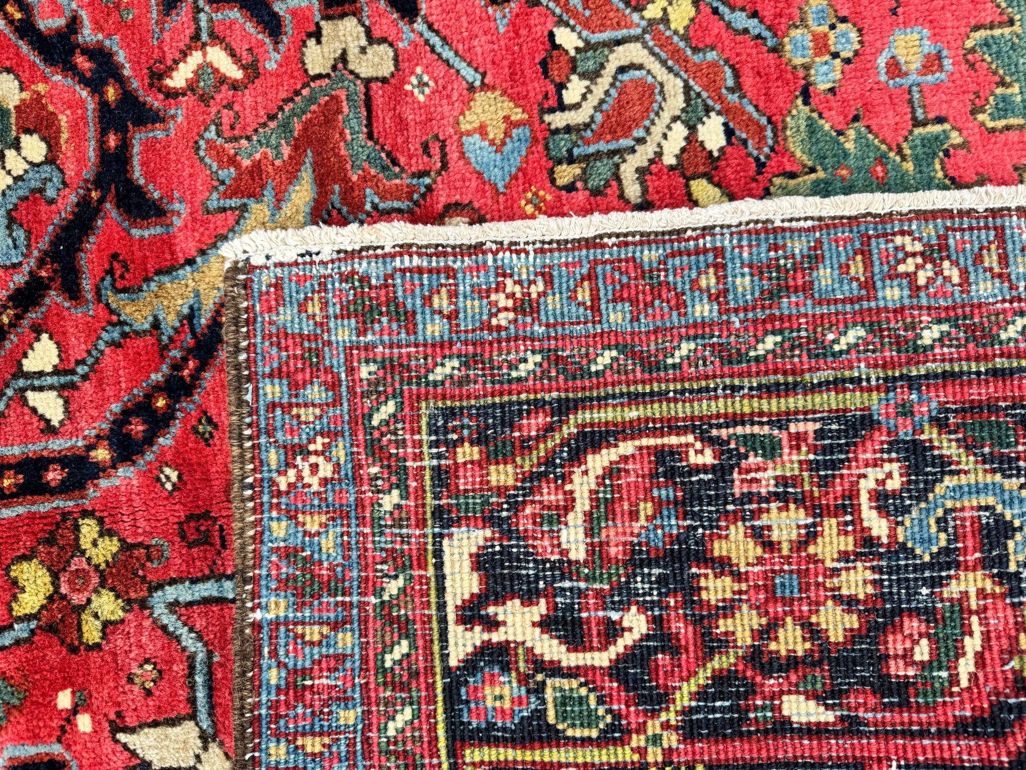 Antique Heriz Carpet 3.68m x 2.65m For Sale 15