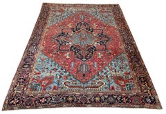 Antique Heriz Carpet 3.96m x 2.93m